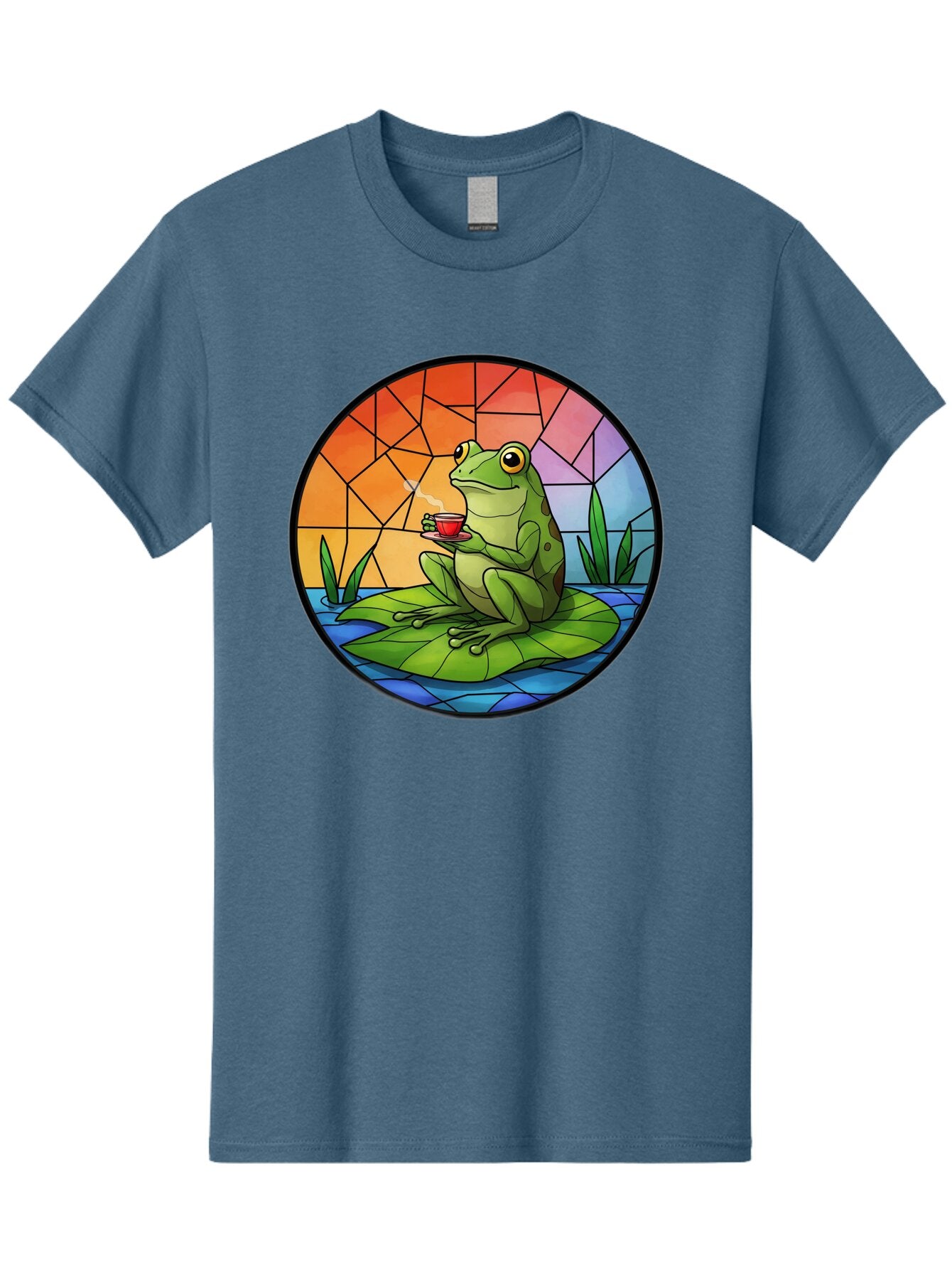Frog-Sitting-On-A-Leaf-Drinking-Coffee Men'S Graphic Tee, 100% Cotton, Comfortable Casual Summer Wear, Machine Washable, Vintage Camera, Old Camera, Antique Camera, Black Camera, Classic Photography, Photography Equipment, Nostalgic Device, Baq862 11