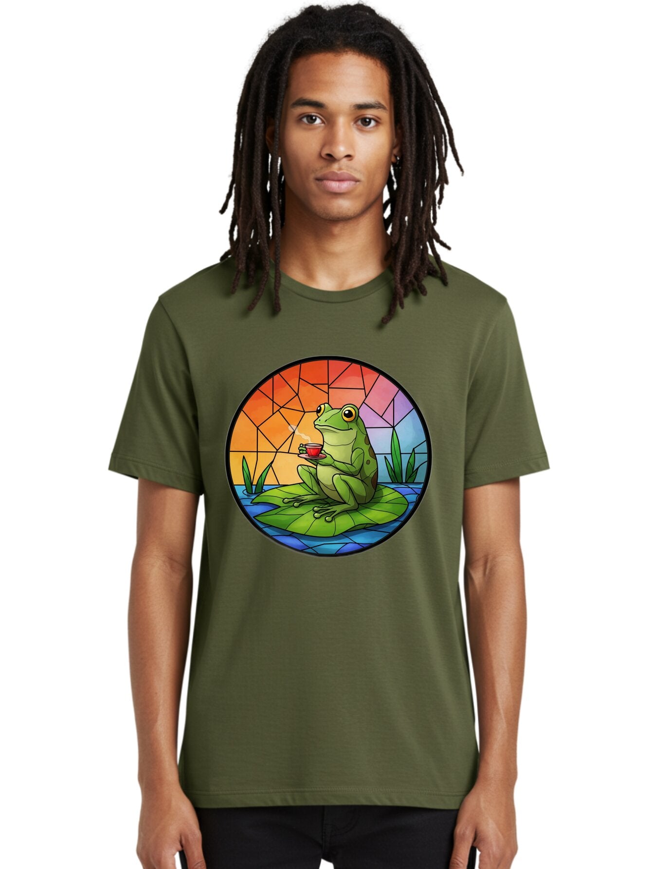 Frog-Sitting-On-A-Leaf-Drinking-Coffee Men'S Graphic Tee, 100% Cotton, Comfortable Casual Summer Wear, Machine Washable, Vintage Camera, Old Camera, Antique Camera, Black Camera, Classic Photography, Photography Equipment, Nostalgic Device, Baq862 20