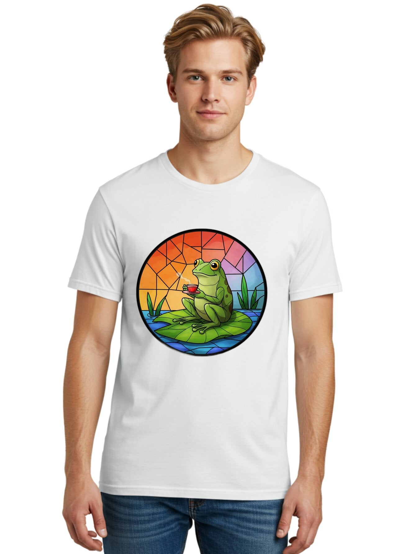 Frog-Sitting-On-A-Leaf-Drinking-Coffee Men'S Graphic Tee, 100% Cotton, Comfortable Casual Summer Wear, Machine Washable, Vintage Camera, Old Camera, Antique Camera, Black Camera, Classic Photography, Photography Equipment, Nostalgic Device, Baq862 22