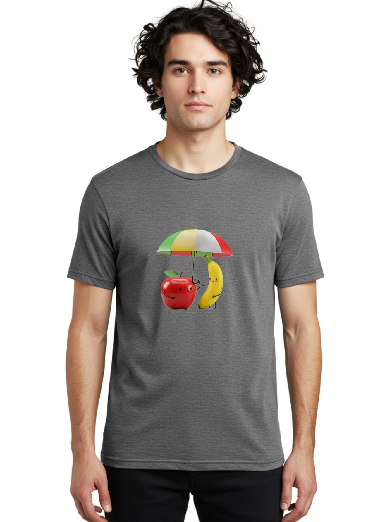 Fruit-Friends-Umbrella Men'S Graphic Tee, 100% Cotton, Comfortable Casual Summer Wear, Machine Washable, Vintage Camera, Old Camera, Antique Camera, Black Camera, Classic Photography, Photography Equipment, Nostalgic Device, Film Camera, Baq865 23