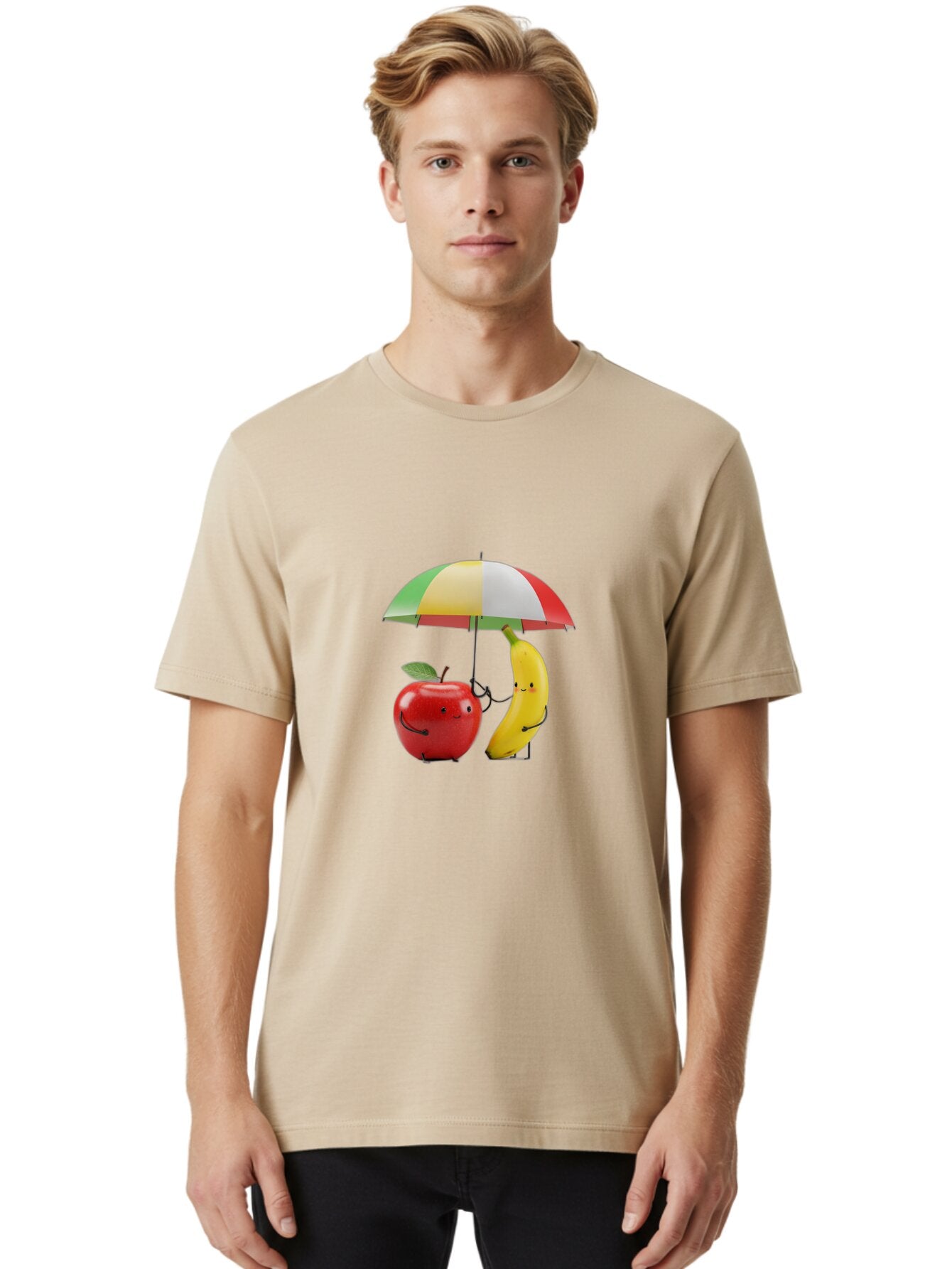 Fruit-Friends-Umbrella Men'S Graphic Tee, 100% Cotton, Comfortable Casual Summer Wear, Machine Washable, Vintage Camera, Old Camera, Antique Camera, Black Camera, Classic Photography, Photography Equipment, Nostalgic Device, Film Camera, Baq865 19
