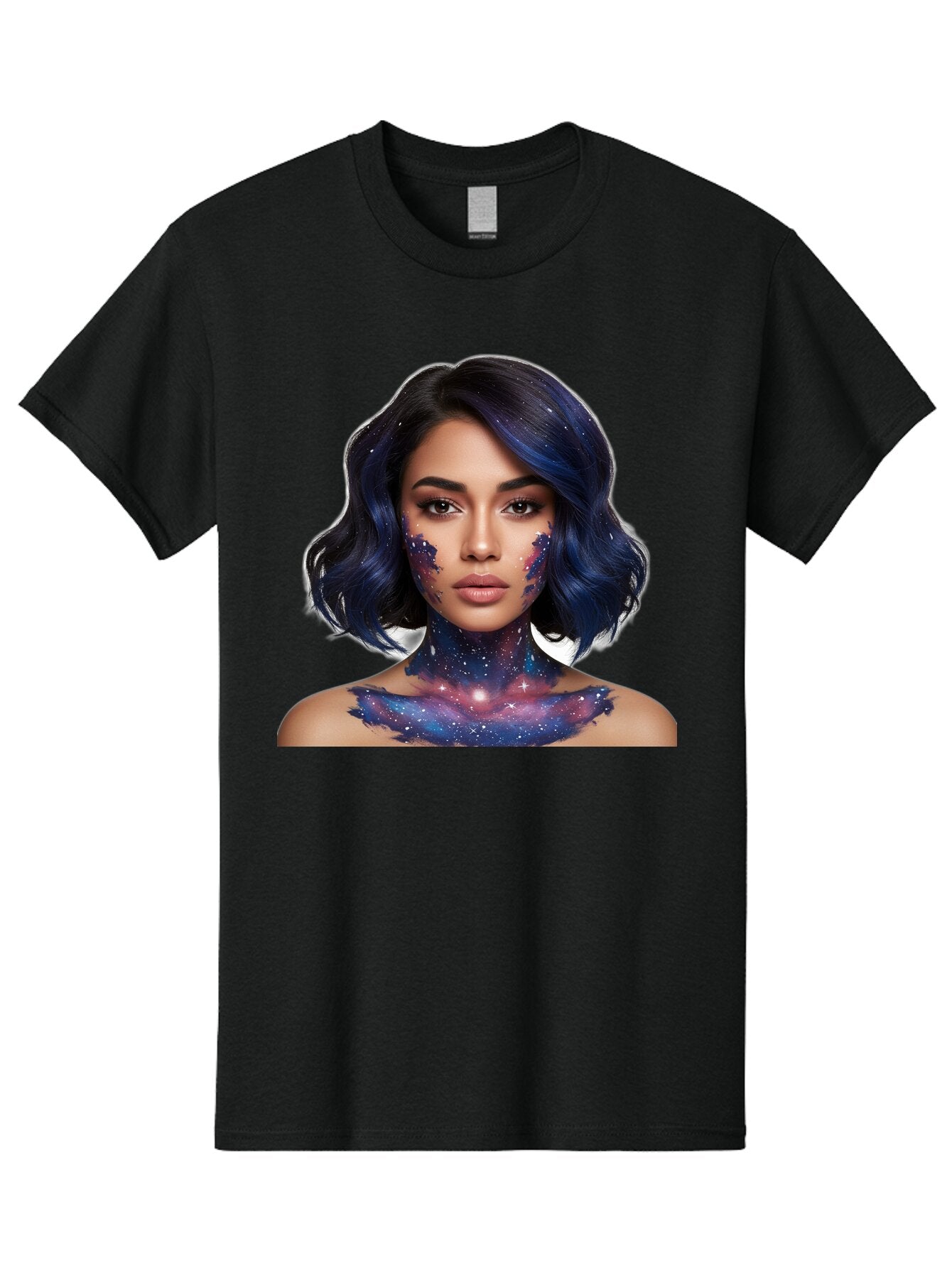 Galaxy-Woman-Portrait Men'S Graphic Tee, 100% Cotton, Comfortable Casual Summer Wear, Machine Washable, Vintage Camera, Old Camera, Antique Camera, Black Camera, Classic Photography, Photography Equipment, Nostalgic Device, Film Camera, Baq879 10