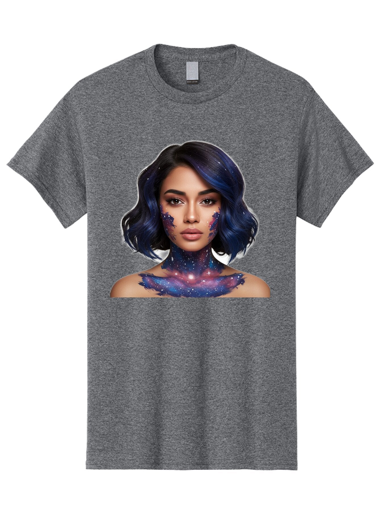 Galaxy-Woman-Portrait Men'S Graphic Tee, 100% Cotton, Comfortable Casual Summer Wear, Machine Washable, Vintage Camera, Old Camera, Antique Camera, Black Camera, Classic Photography, Photography Equipment, Nostalgic Device, Film Camera, Baq879 8
