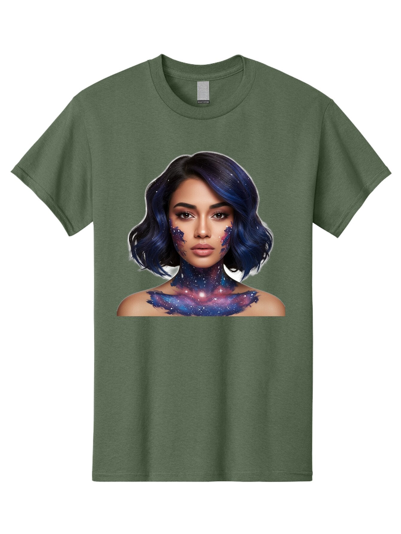 Galaxy-Woman-Portrait Men'S Graphic Tee, 100% Cotton, Comfortable Casual Summer Wear, Machine Washable, Vintage Camera, Old Camera, Antique Camera, Black Camera, Classic Photography, Photography Equipment, Nostalgic Device, Film Camera, Baq879 13
