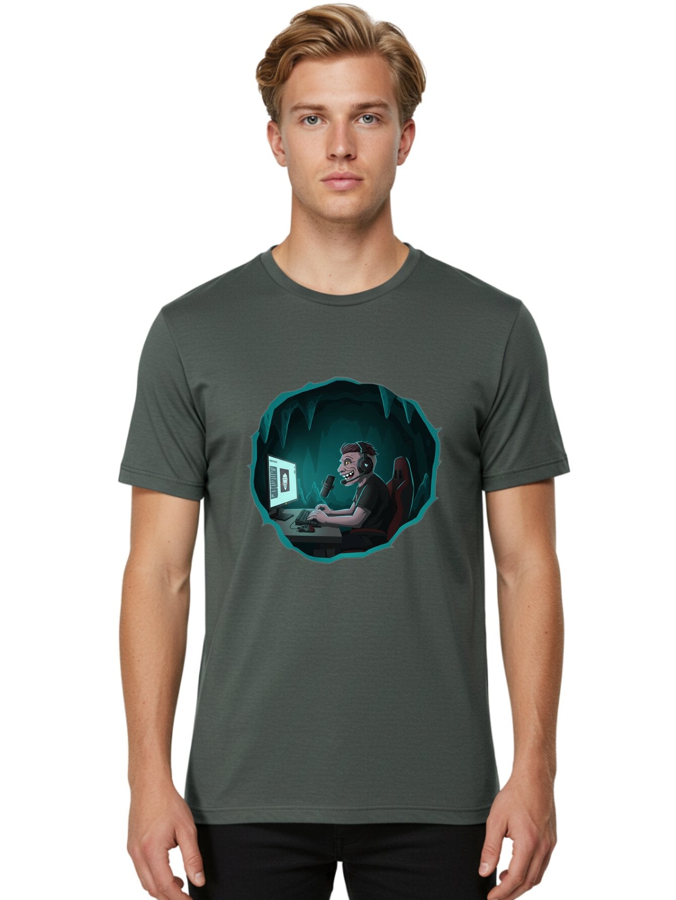 Gamer-Streamer Men'S Graphic Tee, 100% Cotton, Comfortable Casual Summer Wear, Machine Washable, Vintage Camera, Old Camera, Antique Camera, Black Camera, Classic Photography, Photography Equipment, Nostalgic Device, Film Camera, Camera Art Baq880 24