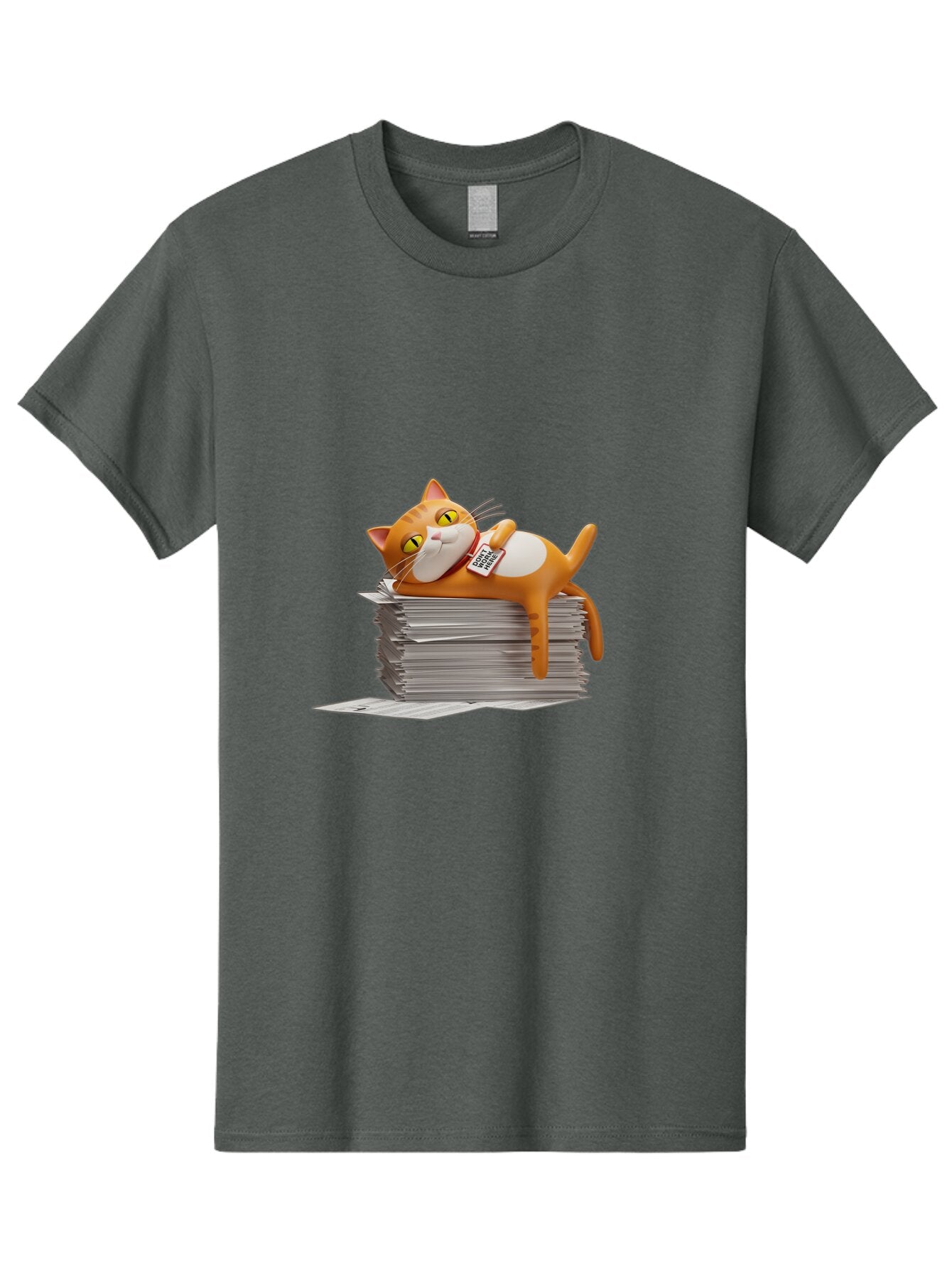 Garfield-On-Top-Of-Newspaper-Stack Men'S Graphic Tee, 100% Cotton, Comfortable Casual Summer Wear, Machine Washable, Vintage Camera, Old Camera, Antique Camera, Black Camera, Classic Photography, Photography Equipment, Nostalgic Device, Baq881 2
