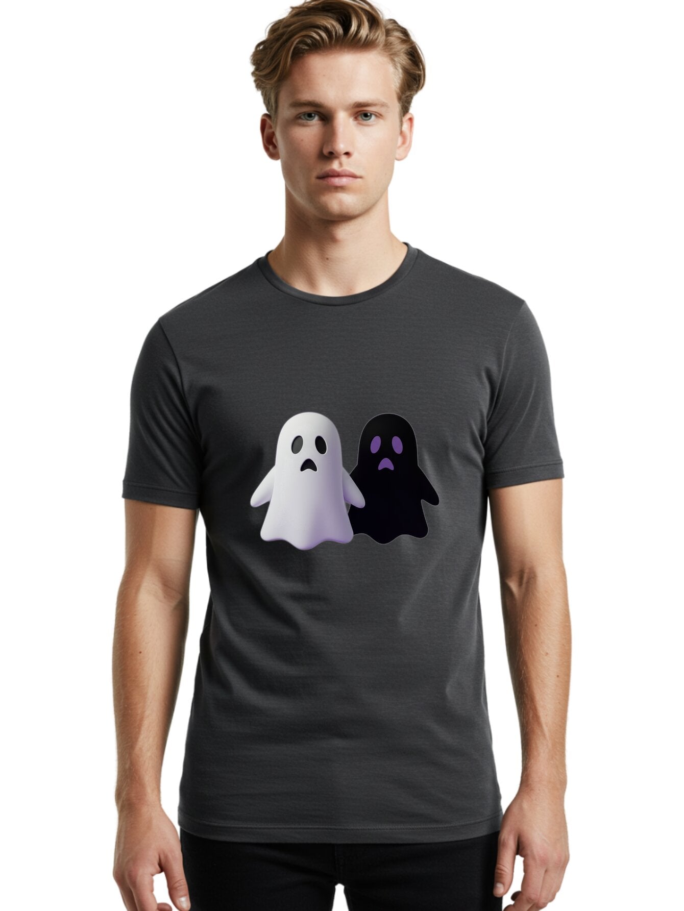 Ghost-Duo Men'S Graphic Tee, 100% Cotton, Comfortable Casual Summer Wear, Machine Washable, Vintage Camera, Old Camera, Antique Camera, Black Camera, Classic Photography, Photography Equipment, Nostalgic Device, Film Camera, Camera Art Baq886 18