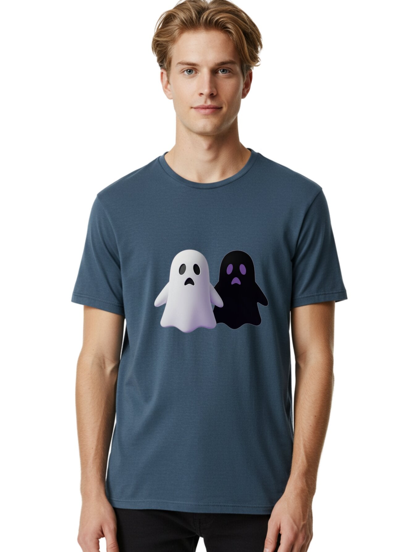 Ghost-Duo Men'S Graphic Tee, 100% Cotton, Comfortable Casual Summer Wear, Machine Washable, Vintage Camera, Old Camera, Antique Camera, Black Camera, Classic Photography, Photography Equipment, Nostalgic Device, Film Camera, Camera Art Baq886 10