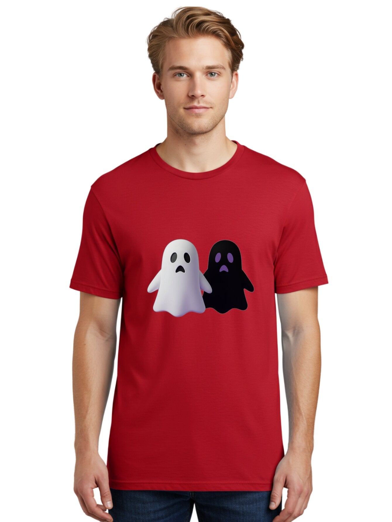 Ghost-Duo Men'S Graphic Tee, 100% Cotton, Comfortable Casual Summer Wear, Machine Washable, Vintage Camera, Old Camera, Antique Camera, Black Camera, Classic Photography, Photography Equipment, Nostalgic Device, Film Camera, Camera Art Baq886 4