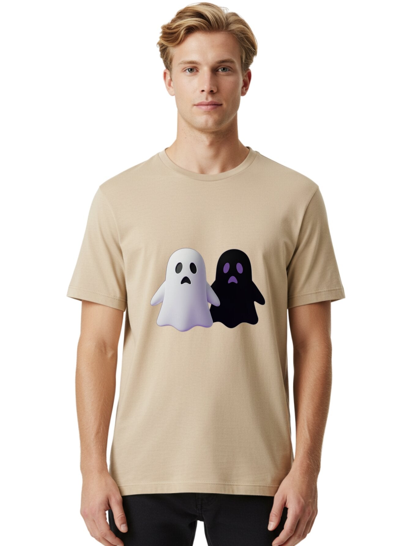 Ghost-Duo Men'S Graphic Tee, 100% Cotton, Comfortable Casual Summer Wear, Machine Washable, Vintage Camera, Old Camera, Antique Camera, Black Camera, Classic Photography, Photography Equipment, Nostalgic Device, Film Camera, Camera Art Baq886 14