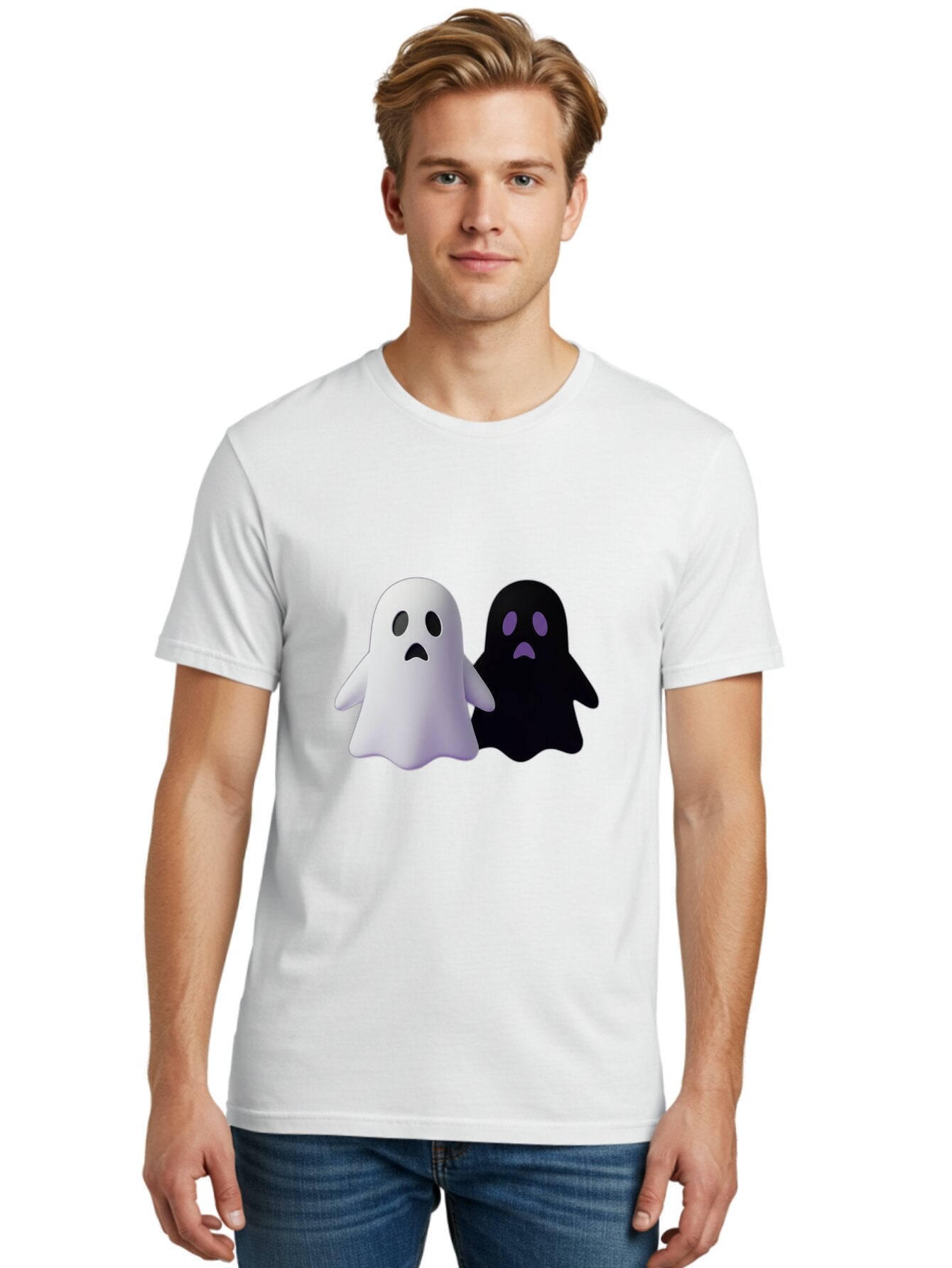 Ghost-Duo Men'S Graphic Tee, 100% Cotton, Comfortable Casual Summer Wear, Machine Washable, Vintage Camera, Old Camera, Antique Camera, Black Camera, Classic Photography, Photography Equipment, Nostalgic Device, Film Camera, Camera Art Baq886 8