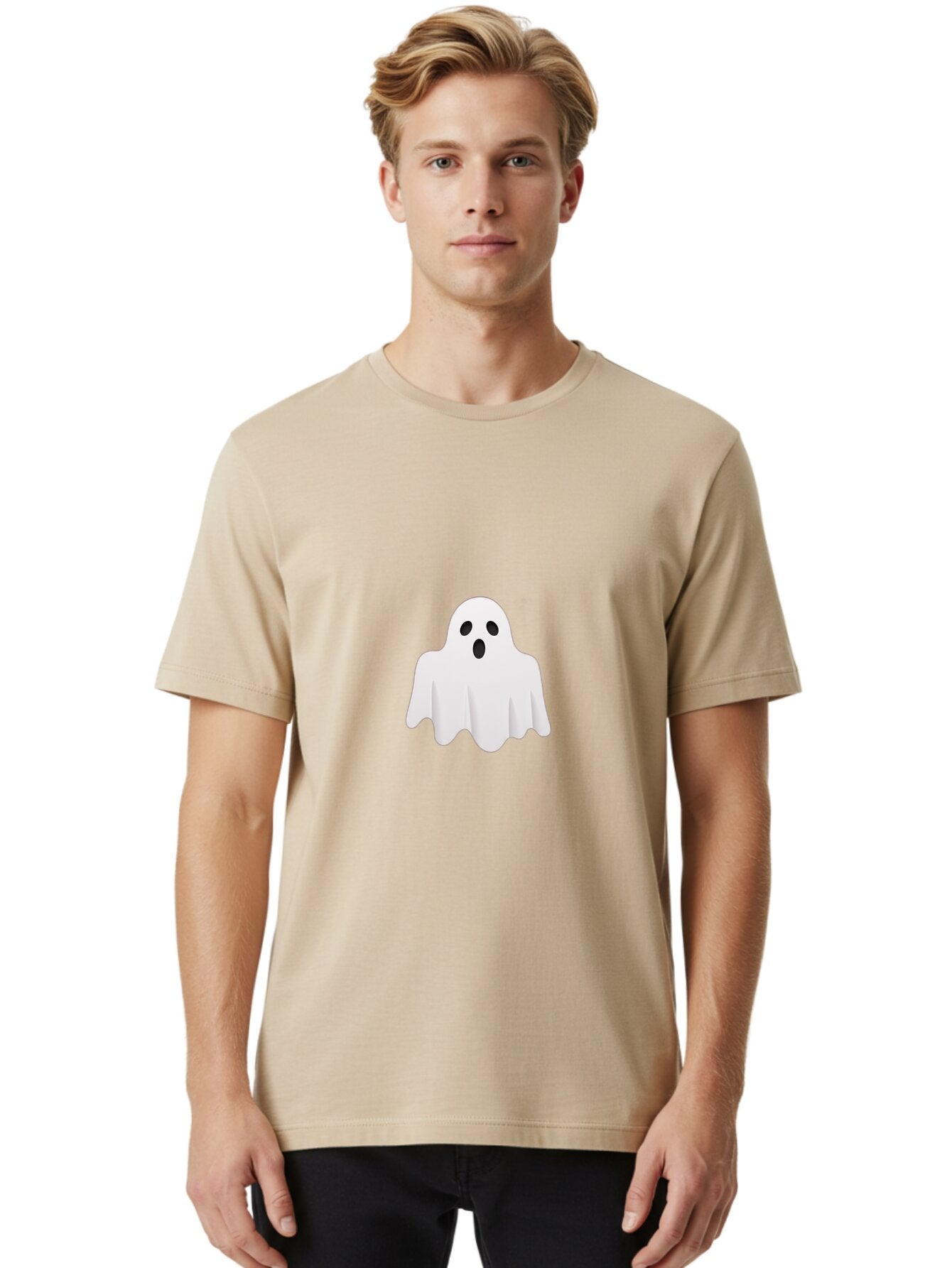 Ghost-Emoji-1 Men'S Graphic Tee, 100% Cotton, Comfortable Casual Summer Wear, Machine Washable, Vintage Camera, Old Camera, Antique Camera, Black Camera, Classic Photography, Photography Equipment, Nostalgic Device, Film Camera, Camera Art Baq887 20