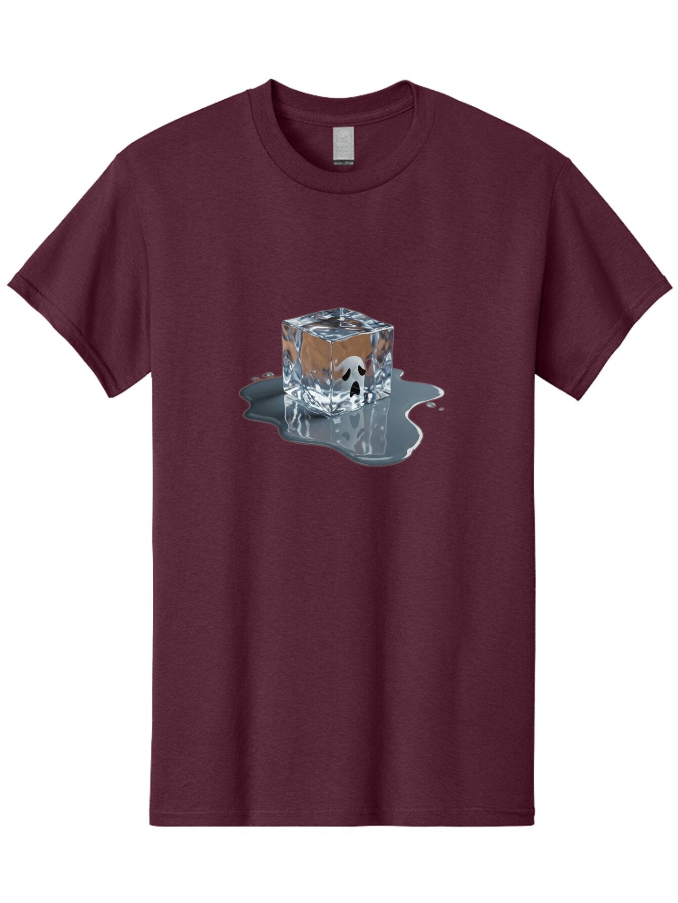 Ghost-In-Ice-Cube Men'S Graphic Tee, 100% Cotton, Comfortable Casual Summer Wear, Machine Washable, Vintage Camera, Old Camera, Antique Camera, Black Camera, Classic Photography, Photography Equipment, Nostalgic Device, Film Camera, Camera Art Baq889 8