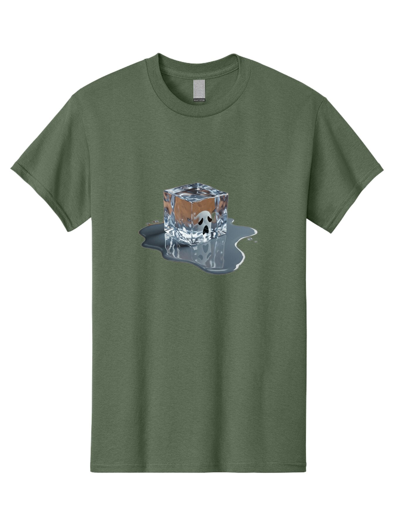 Ghost-In-Ice-Cube Men'S Graphic Tee, 100% Cotton, Comfortable Casual Summer Wear, Machine Washable, Vintage Camera, Old Camera, Antique Camera, Black Camera, Classic Photography, Photography Equipment, Nostalgic Device, Film Camera, Camera Art Baq889 7