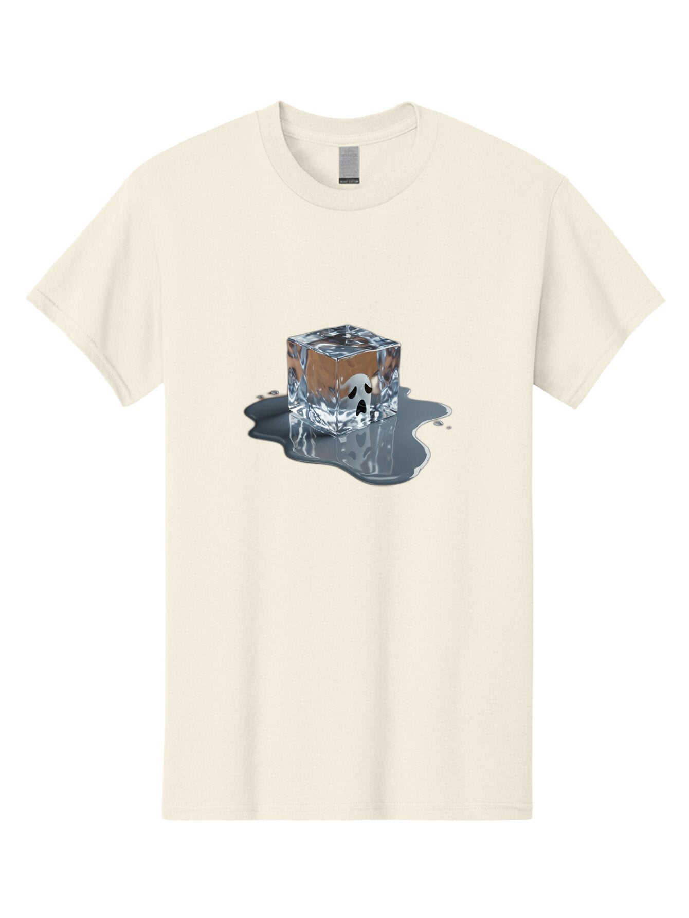 Ghost-In-Ice-Cube Men'S Graphic Tee, 100% Cotton, Comfortable Casual Summer Wear, Machine Washable, Vintage Camera, Old Camera, Antique Camera, Black Camera, Classic Photography, Photography Equipment, Nostalgic Device, Film Camera, Camera Art Baq889 5