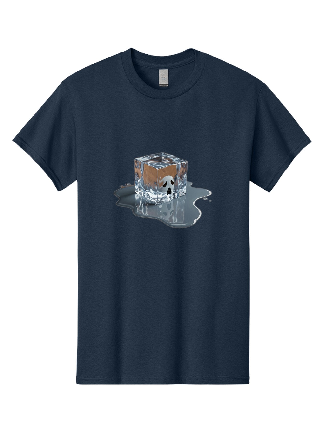 Ghost-In-Ice-Cube Men'S Graphic Tee, 100% Cotton, Comfortable Casual Summer Wear, Machine Washable, Vintage Camera, Old Camera, Antique Camera, Black Camera, Classic Photography, Photography Equipment, Nostalgic Device, Film Camera, Camera Art Baq889 14
