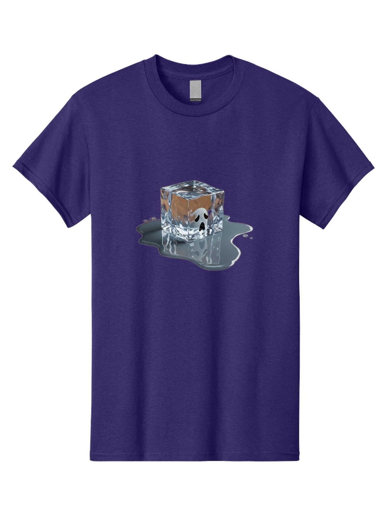 Ghost-In-Ice-Cube Men'S Graphic Tee, 100% Cotton, Comfortable Casual Summer Wear, Machine Washable, Vintage Camera, Old Camera, Antique Camera, Black Camera, Classic Photography, Photography Equipment, Nostalgic Device, Film Camera, Camera Art Baq889 10