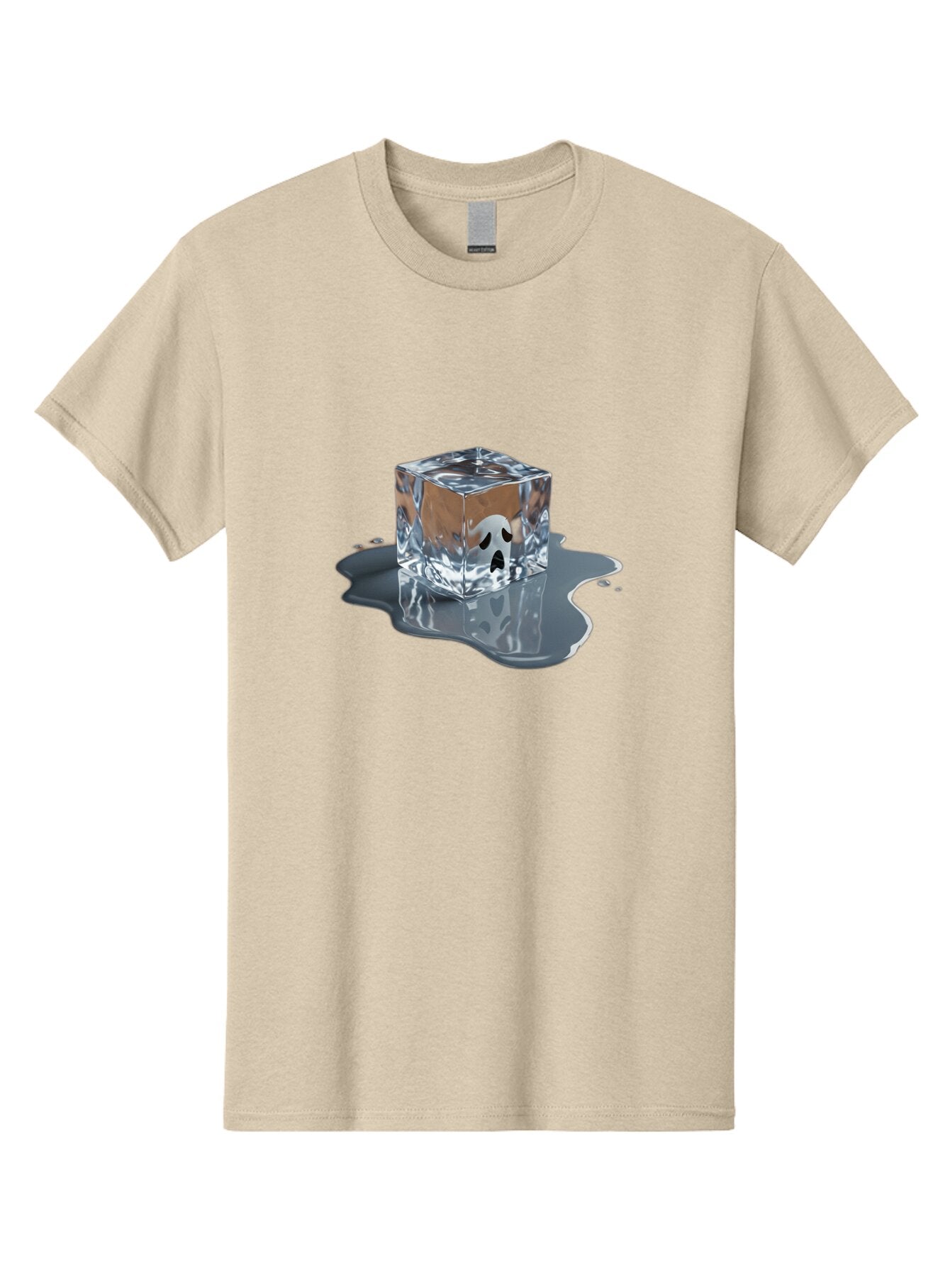 Ghost-In-Ice-Cube Men'S Graphic Tee, 100% Cotton, Comfortable Casual Summer Wear, Machine Washable, Vintage Camera, Old Camera, Antique Camera, Black Camera, Classic Photography, Photography Equipment, Nostalgic Device, Film Camera, Camera Art Baq889 13