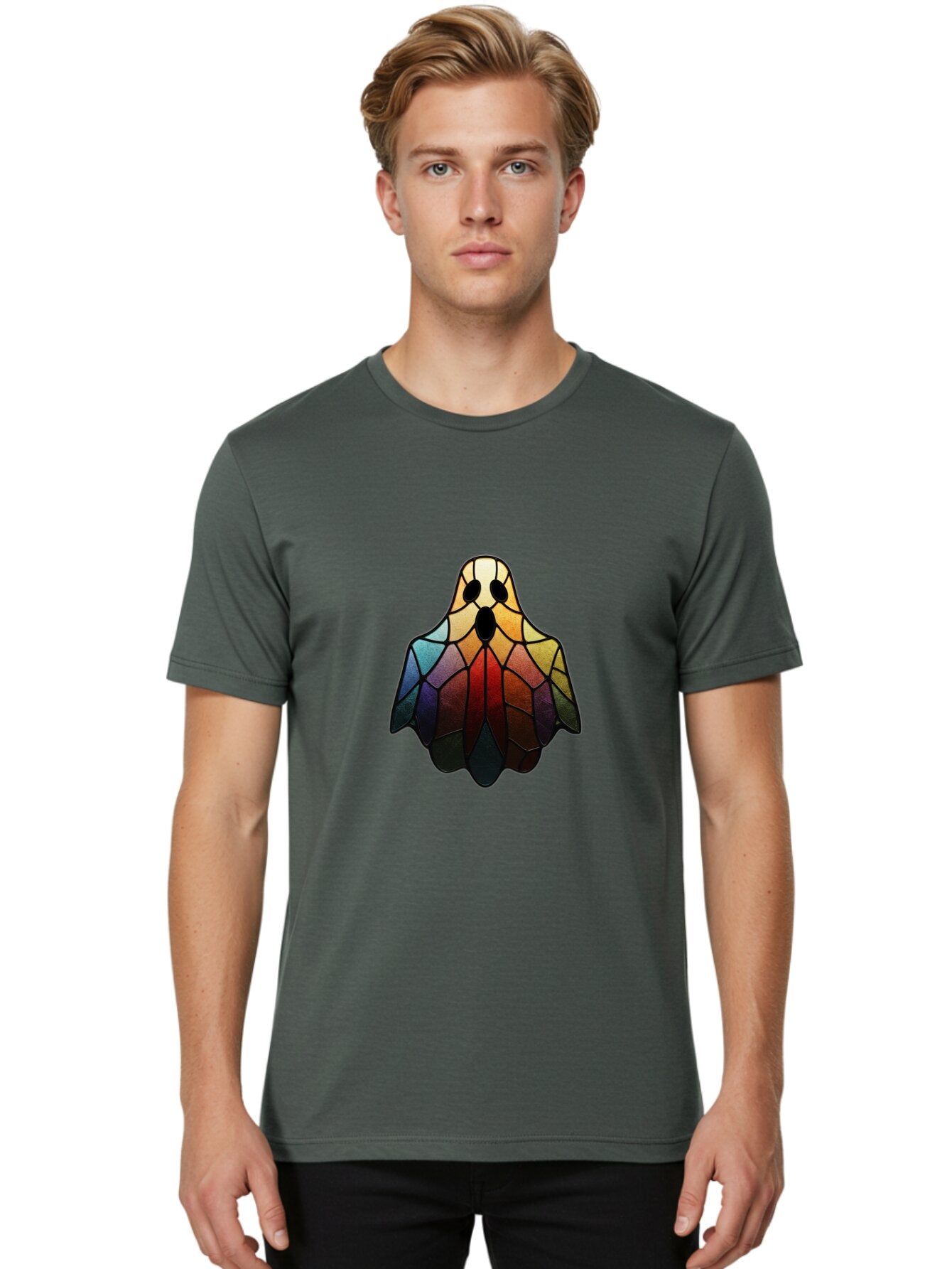 Ghost-Mosaic Men'S Graphic Tee, 100% Cotton, Comfortable Casual Summer Wear, Machine Washable, Vintage Camera, Old Camera, Antique Camera, Black Camera, Classic Photography, Photography Equipment, Nostalgic Device, Film Camera, Camera Art Baq890 17