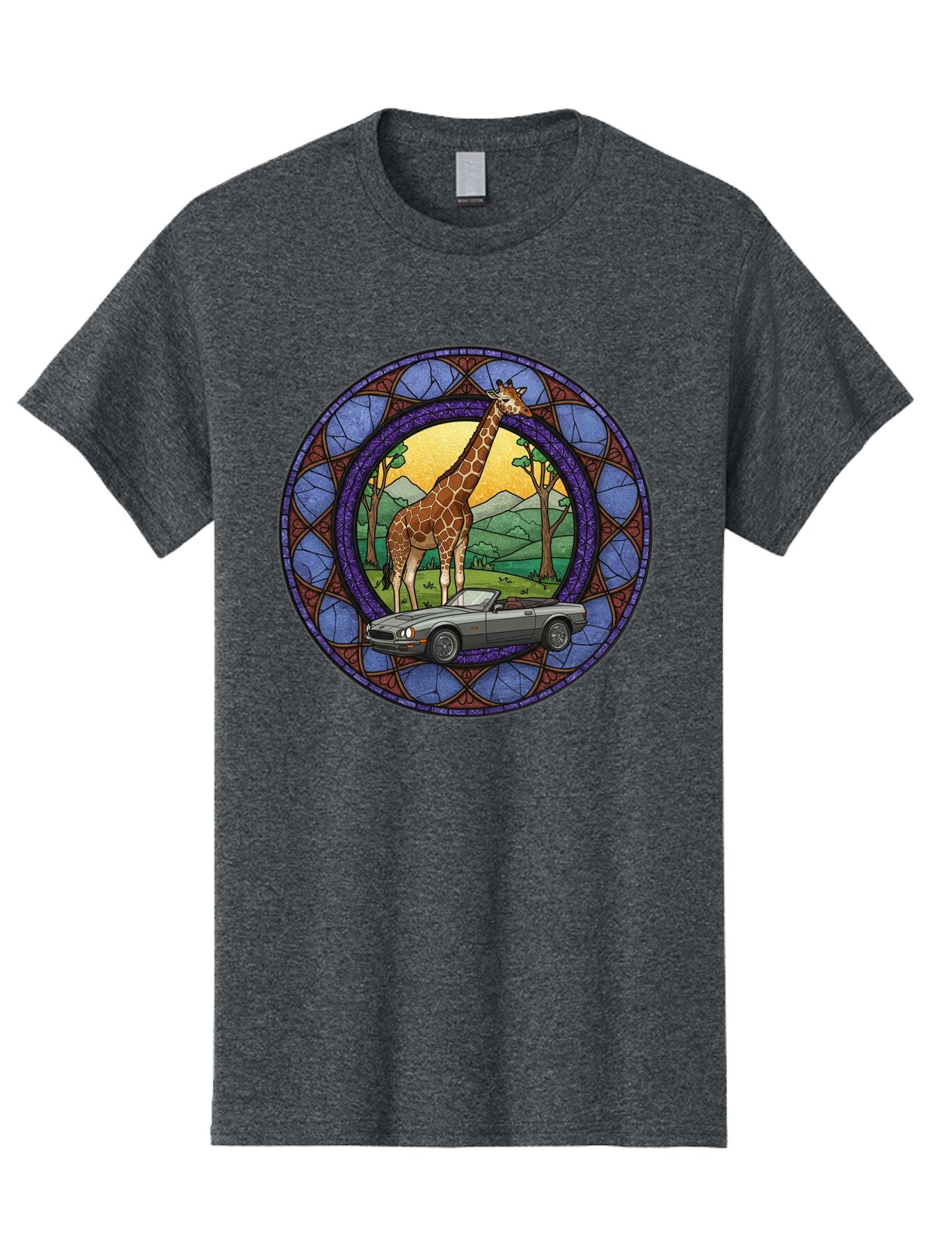 Giraffe-And-Convertible-Car Men'S Graphic Tee, 100% Cotton, Comfortable Casual Summer Wear, Machine Washable, Vintage Camera, Old Camera, Antique Camera, Black Camera, Classic Photography, Photography Equipment, Nostalgic Device, Film Camera, Baq893 1