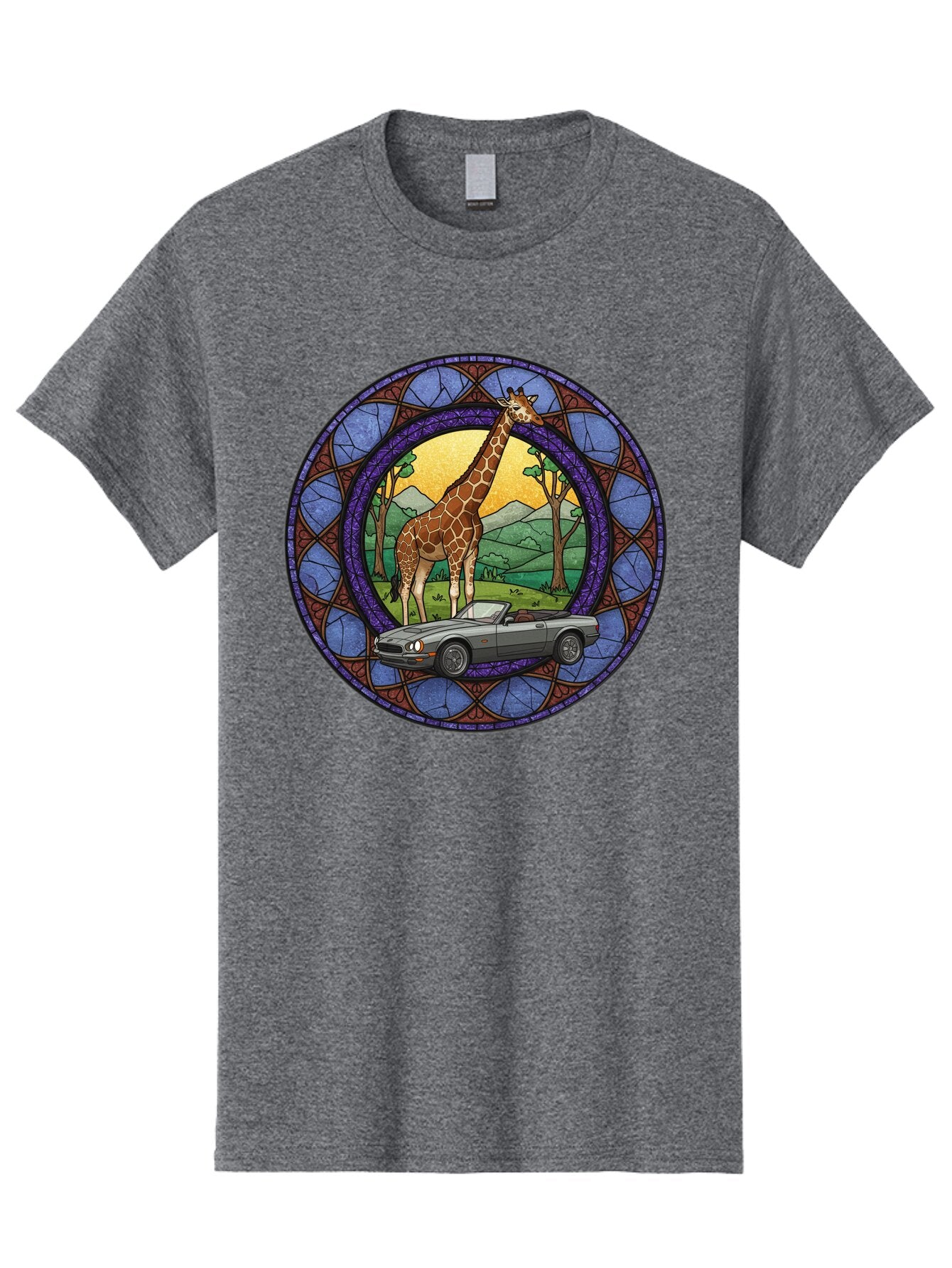 Giraffe-And-Convertible-Car Men'S Graphic Tee, 100% Cotton, Comfortable Casual Summer Wear, Machine Washable, Vintage Camera, Old Camera, Antique Camera, Black Camera, Classic Photography, Photography Equipment, Nostalgic Device, Film Camera, Baq893 12