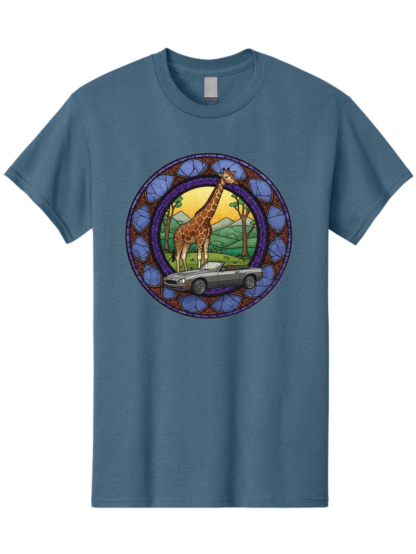 Giraffe-And-Convertible-Car Men'S Graphic Tee, 100% Cotton, Comfortable Casual Summer Wear, Machine Washable, Vintage Camera, Old Camera, Antique Camera, Black Camera, Classic Photography, Photography Equipment, Nostalgic Device, Film Camera, Baq893 4