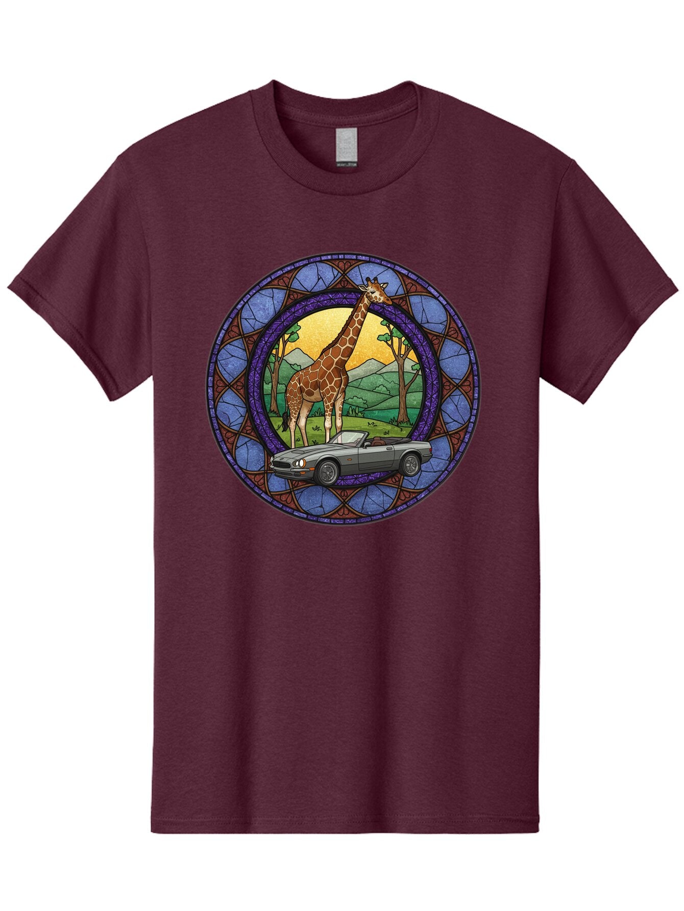 Giraffe-And-Convertible-Car Men'S Graphic Tee, 100% Cotton, Comfortable Casual Summer Wear, Machine Washable, Vintage Camera, Old Camera, Antique Camera, Black Camera, Classic Photography, Photography Equipment, Nostalgic Device, Film Camera, Baq893 10