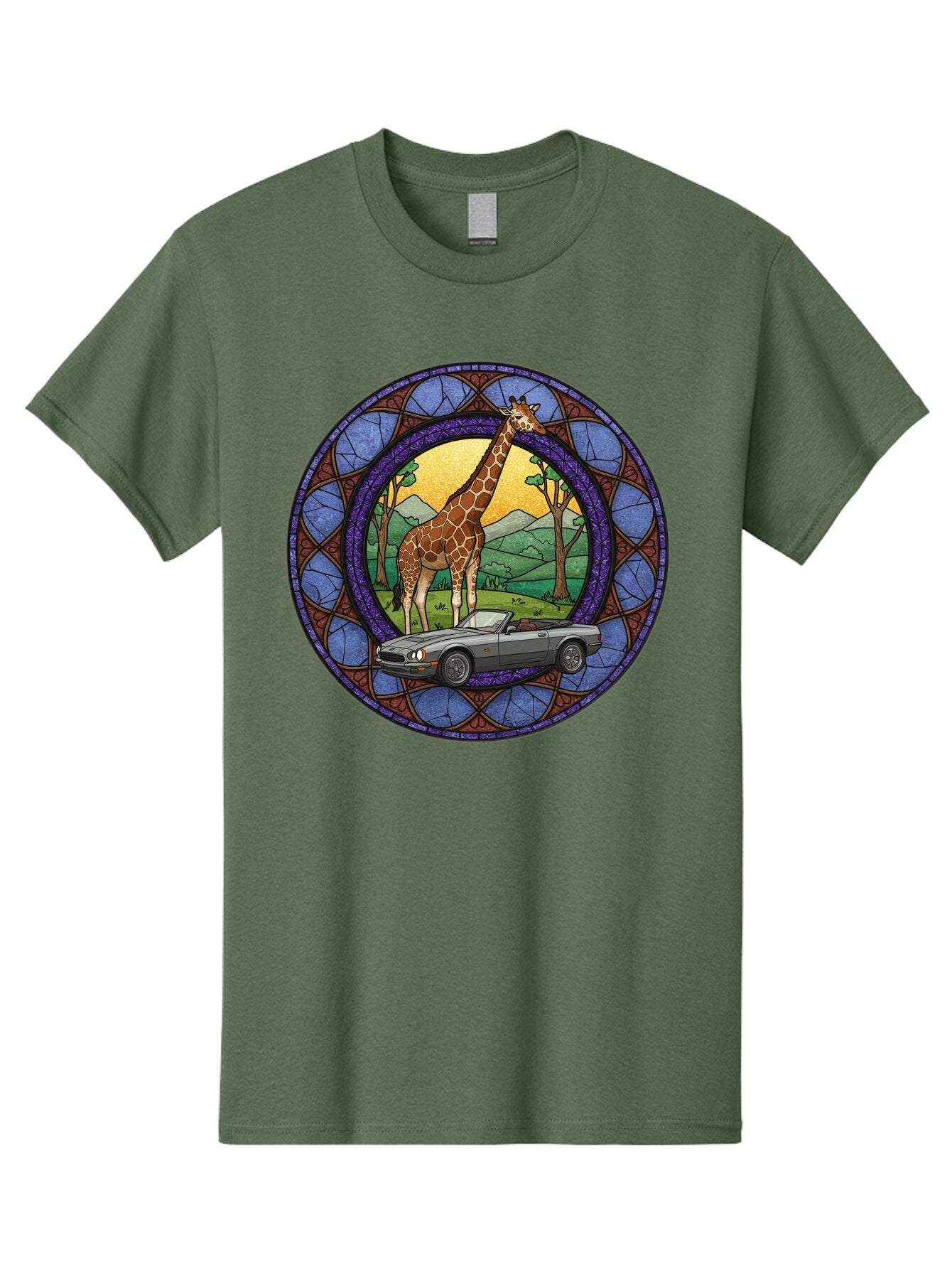 Giraffe-And-Convertible-Car Men'S Graphic Tee, 100% Cotton, Comfortable Casual Summer Wear, Machine Washable, Vintage Camera, Old Camera, Antique Camera, Black Camera, Classic Photography, Photography Equipment, Nostalgic Device, Film Camera, Baq893 9