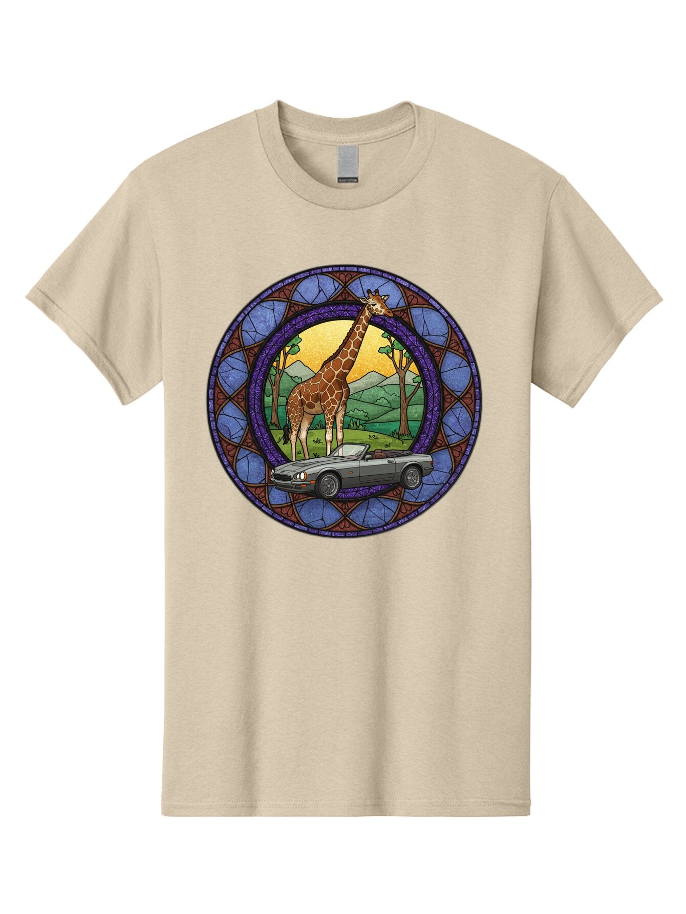 Giraffe-And-Convertible-Car Men'S Graphic Tee, 100% Cotton, Comfortable Casual Summer Wear, Machine Washable, Vintage Camera, Old Camera, Antique Camera, Black Camera, Classic Photography, Photography Equipment, Nostalgic Device, Film Camera, Baq893 13