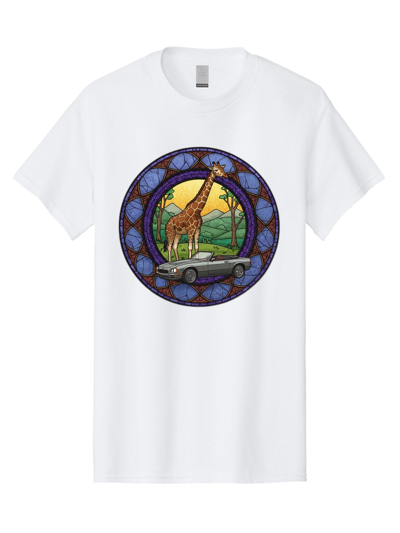 Giraffe-And-Convertible-Car Men'S Graphic Tee, 100% Cotton, Comfortable Casual Summer Wear, Machine Washable, Vintage Camera, Old Camera, Antique Camera, Black Camera, Classic Photography, Photography Equipment, Nostalgic Device, Film Camera, Baq893 7
