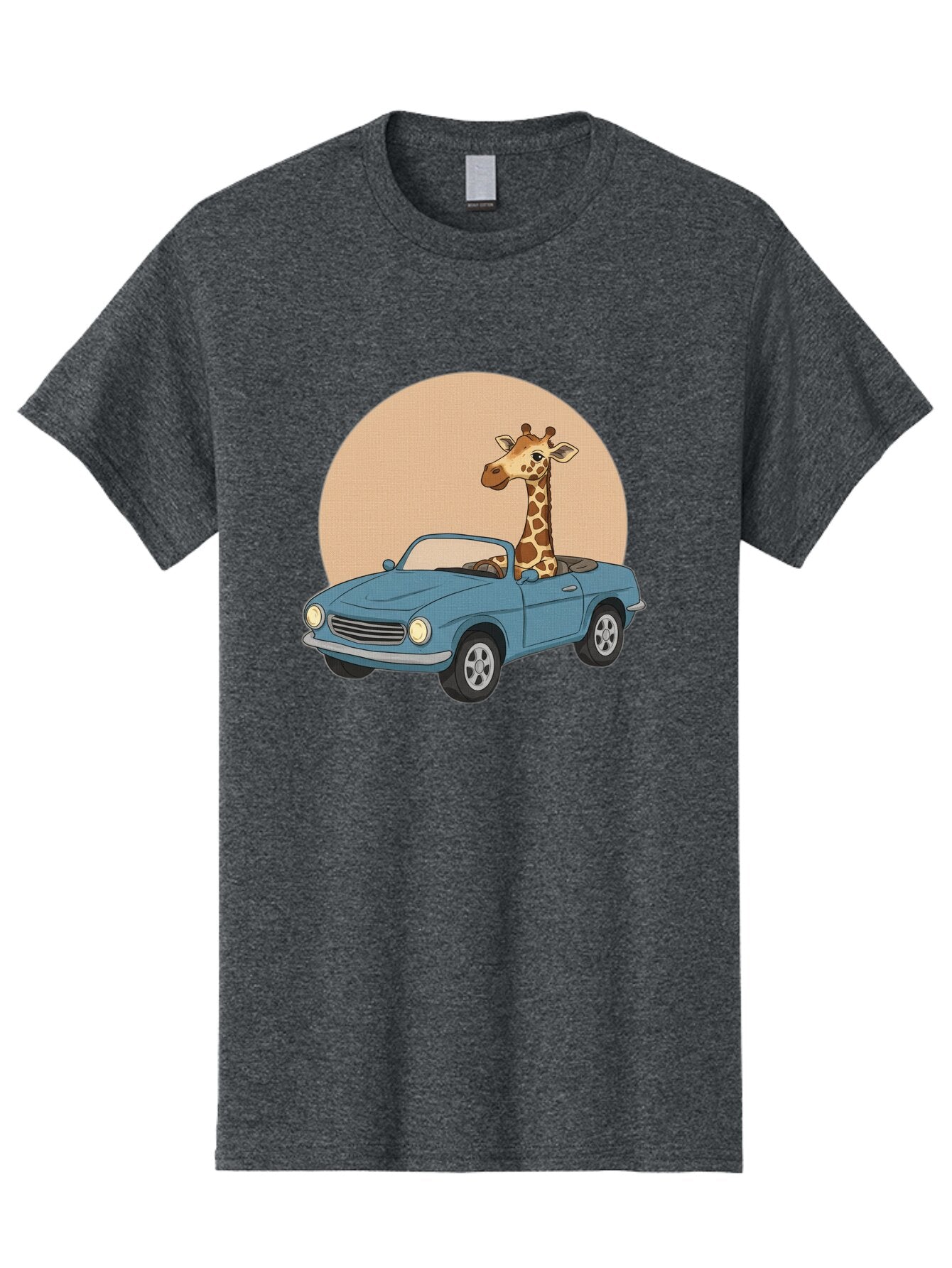 Giraffe-In-Convertible-4 Men'S Graphic Tee, 100% Cotton, Comfortable Casual Summer Wear, Machine Washable, Vintage Camera, Old Camera, Antique Camera, Black Camera, Classic Photography, Photography Equipment, Nostalgic Device, Film Camera, Baq899 10