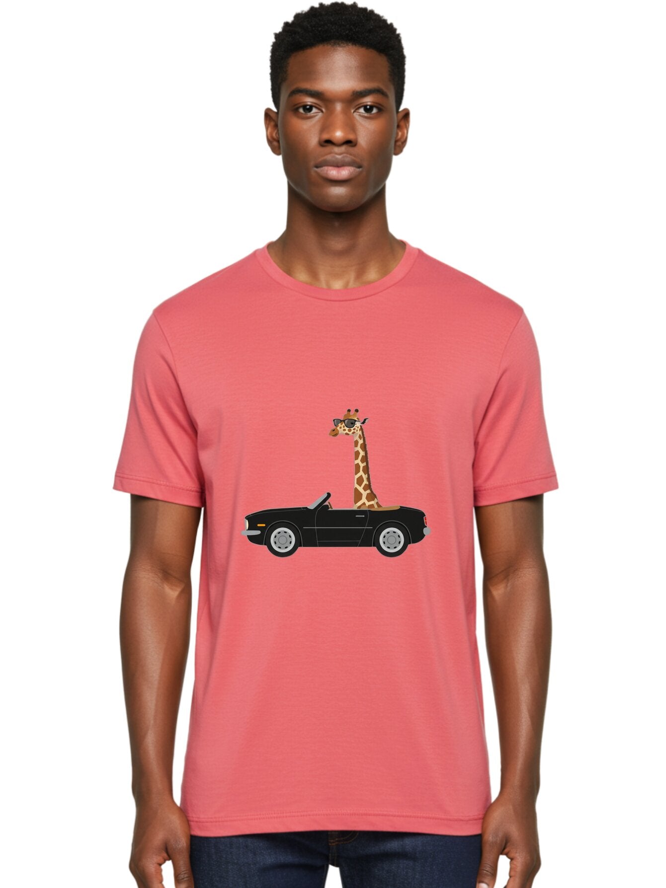 Giraffe-In-Convertible Men'S Graphic Tee, 100% Cotton, Comfortable Casual Summer Wear, Machine Washable, Vintage Camera, Old Camera, Antique Camera, Black Camera, Classic Photography, Photography Equipment, Nostalgic Device, Film Camera, Baq900 25