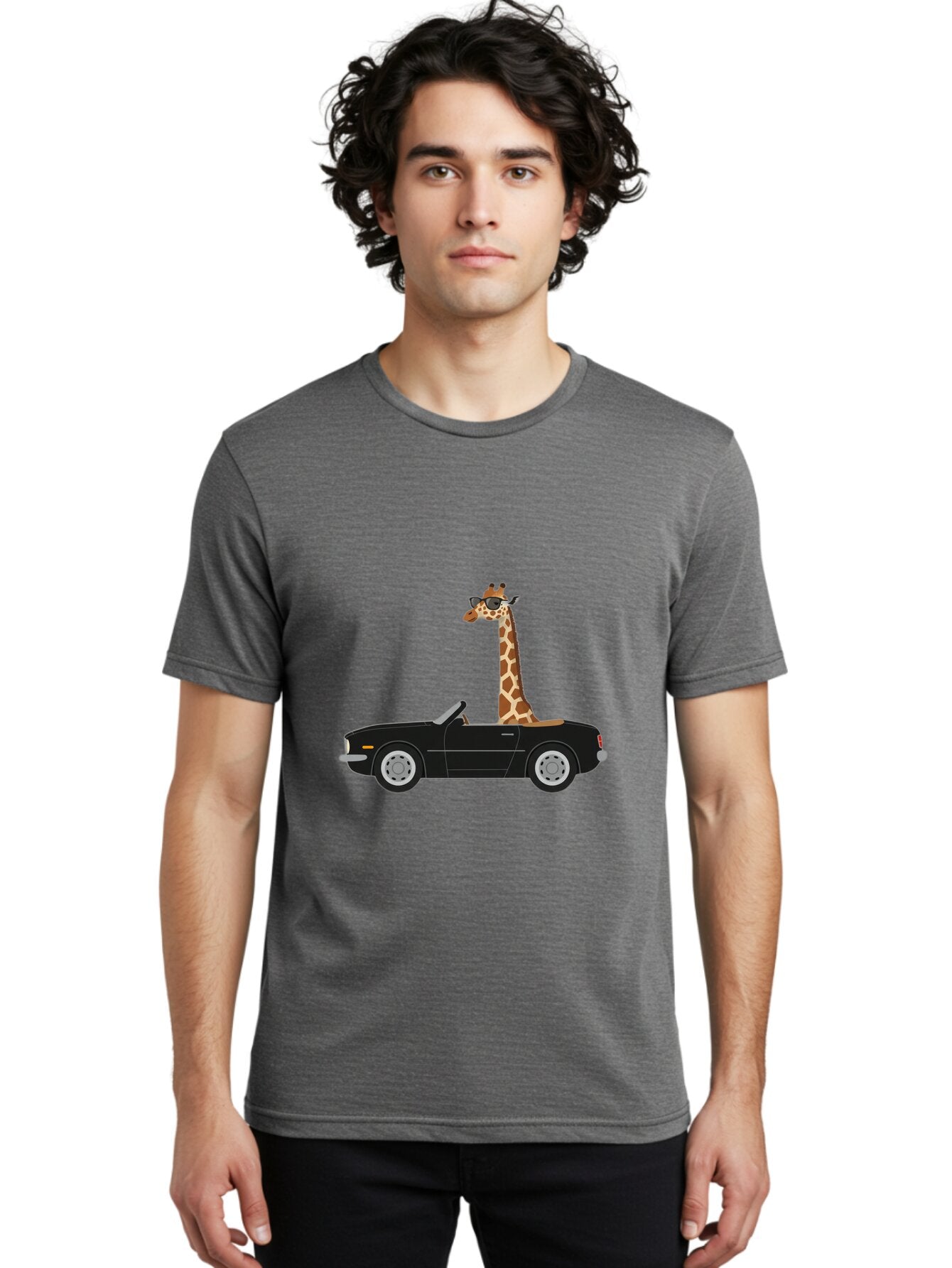 Giraffe-In-Convertible Men'S Graphic Tee, 100% Cotton, Comfortable Casual Summer Wear, Machine Washable, Vintage Camera, Old Camera, Antique Camera, Black Camera, Classic Photography, Photography Equipment, Nostalgic Device, Film Camera, Baq900 24