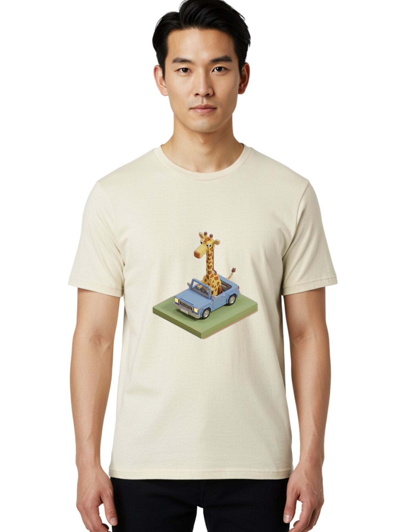 Giraffe-In-Jeep Men'S Graphic Tee, 100% Cotton, Comfortable Casual Summer Wear, Machine Washable, Vintage Camera, Old Camera, Antique Camera, Black Camera, Classic Photography, Photography Equipment, Nostalgic Device, Film Camera, Camera Art Baq901 26