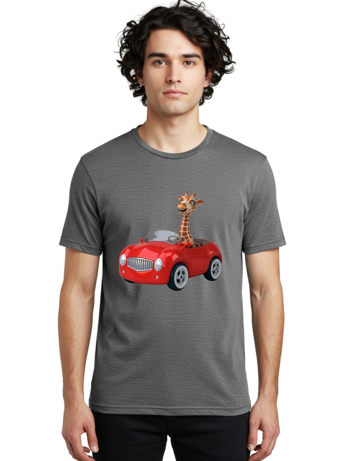 Giraffe-In-Red-Car Men'S Graphic Tee, 100% Cotton, Comfortable Casual Summer Wear, Machine Washable, Vintage Camera, Old Camera, Antique Camera, Black Camera, Classic Photography, Photography Equipment, Nostalgic Device, Film Camera, Baq902 29