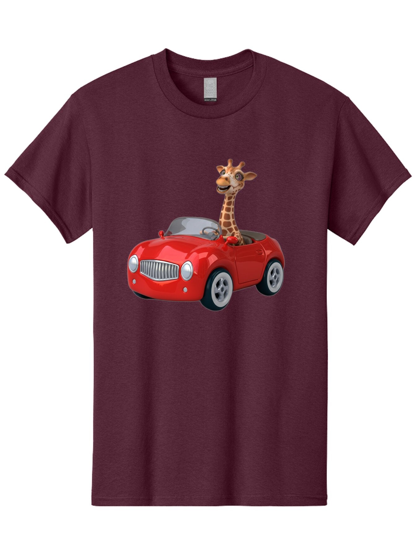 Giraffe-In-Red-Car Men'S Graphic Tee, 100% Cotton, Comfortable Casual Summer Wear, Machine Washable, Vintage Camera, Old Camera, Antique Camera, Black Camera, Classic Photography, Photography Equipment, Nostalgic Device, Film Camera, Baq902 7