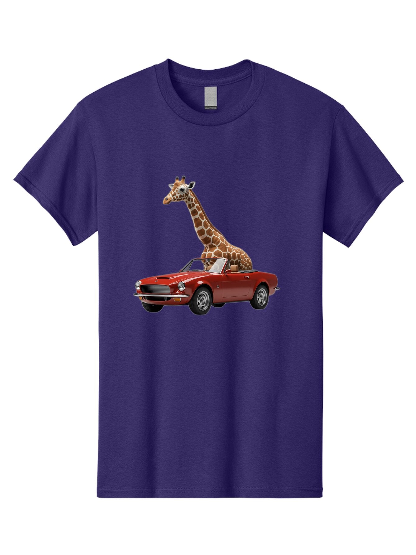 Giraffe-In-Red-Convertible Men'S Graphic Tee, 100% Cotton, Comfortable Casual Summer Wear, Machine Washable, Vintage Camera, Old Camera, Antique Camera, Black Camera, Classic Photography, Photography Equipment, Nostalgic Device, Film Camera, Baq903 14