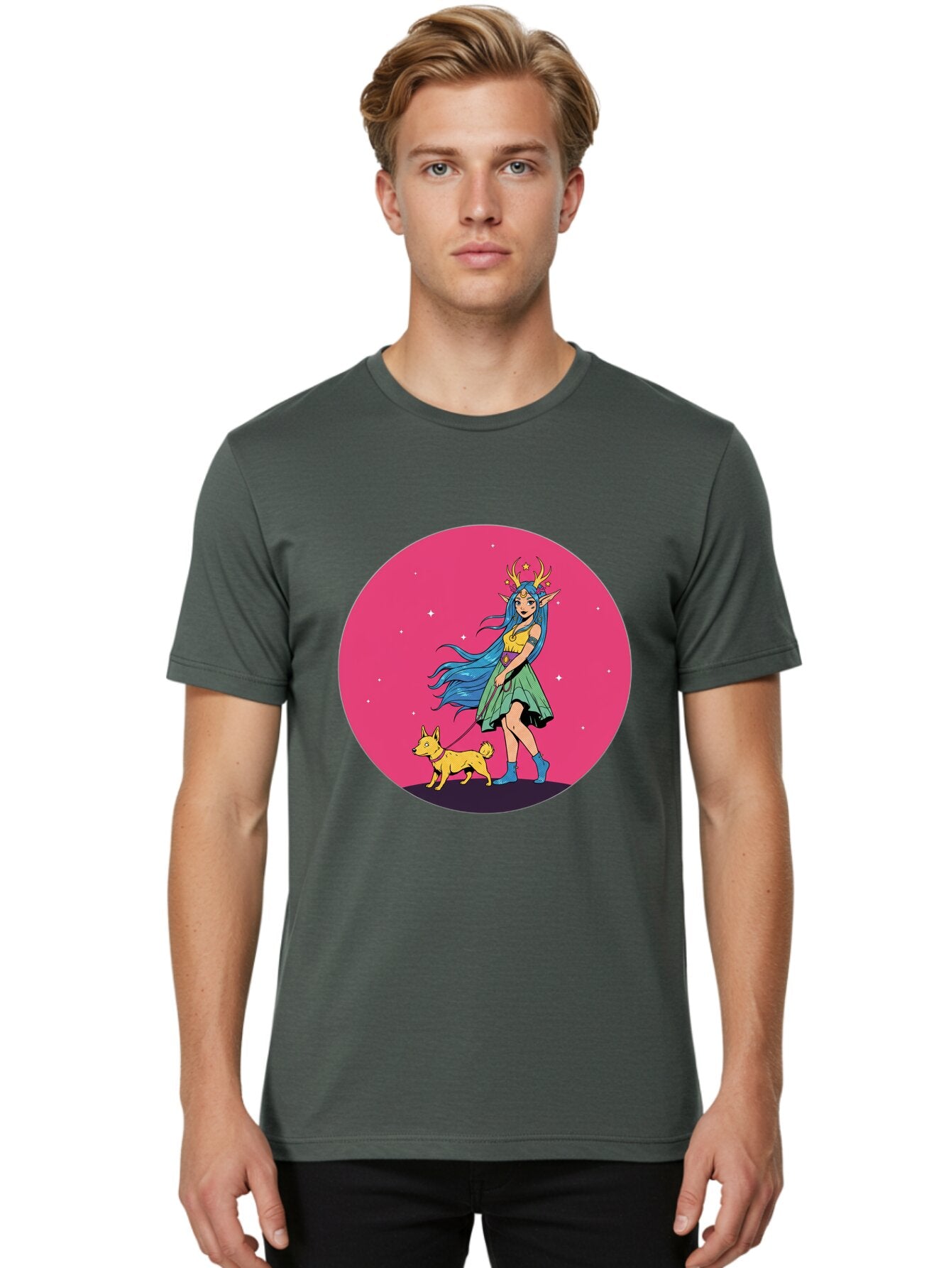 Girl-Walking-Dog Men'S Graphic Tee, 100% Cotton, Comfortable Casual Summer Wear, Machine Washable, Vintage Camera, Old Camera, Antique Camera, Black Camera, Classic Photography, Photography Equipment, Nostalgic Device, Film Camera, Camera Art Baq905 28