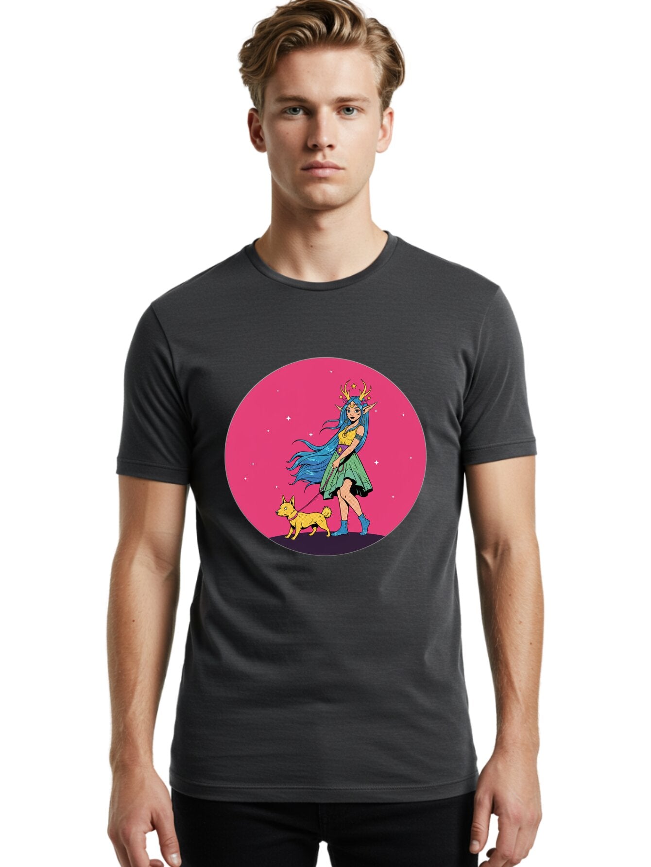 Girl-Walking-Dog Men'S Graphic Tee, 100% Cotton, Comfortable Casual Summer Wear, Machine Washable, Vintage Camera, Old Camera, Antique Camera, Black Camera, Classic Photography, Photography Equipment, Nostalgic Device, Film Camera, Camera Art Baq905 21