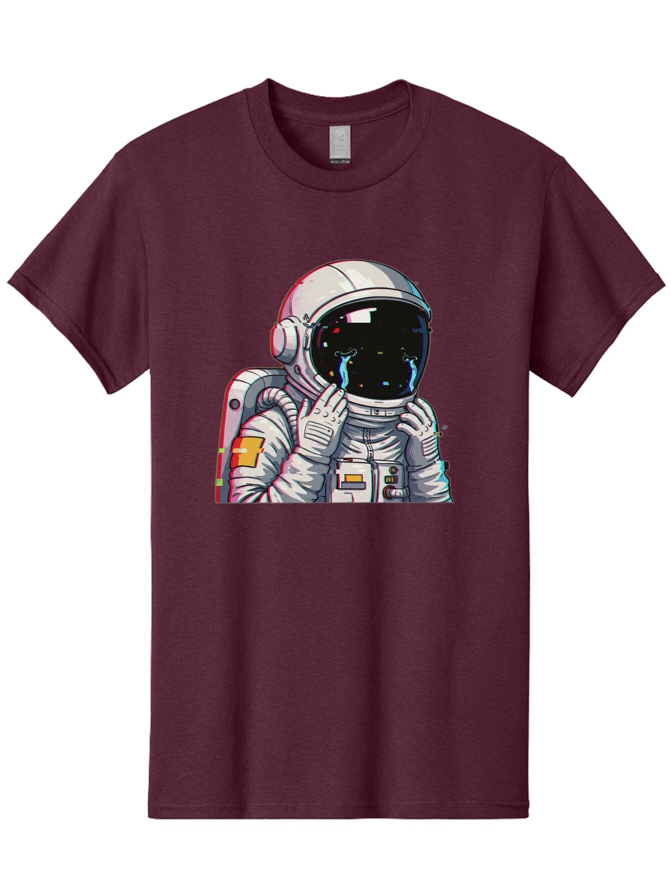 Glitching-Astronaut Men'S Graphic Tee, 100% Cotton, Comfortable Casual Summer Wear, Machine Washable, Vintage Camera, Old Camera, Antique Camera, Black Camera, Classic Photography, Photography Equipment, Nostalgic Device, Film Camera, Baq906 14