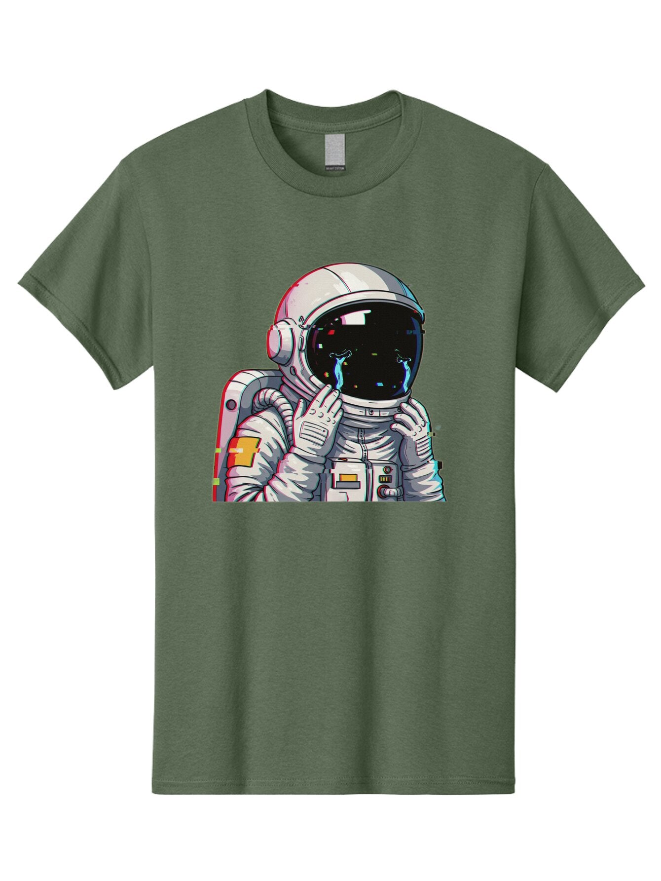 Glitching-Astronaut Men'S Graphic Tee, 100% Cotton, Comfortable Casual Summer Wear, Machine Washable, Vintage Camera, Old Camera, Antique Camera, Black Camera, Classic Photography, Photography Equipment, Nostalgic Device, Film Camera, Baq906 10
