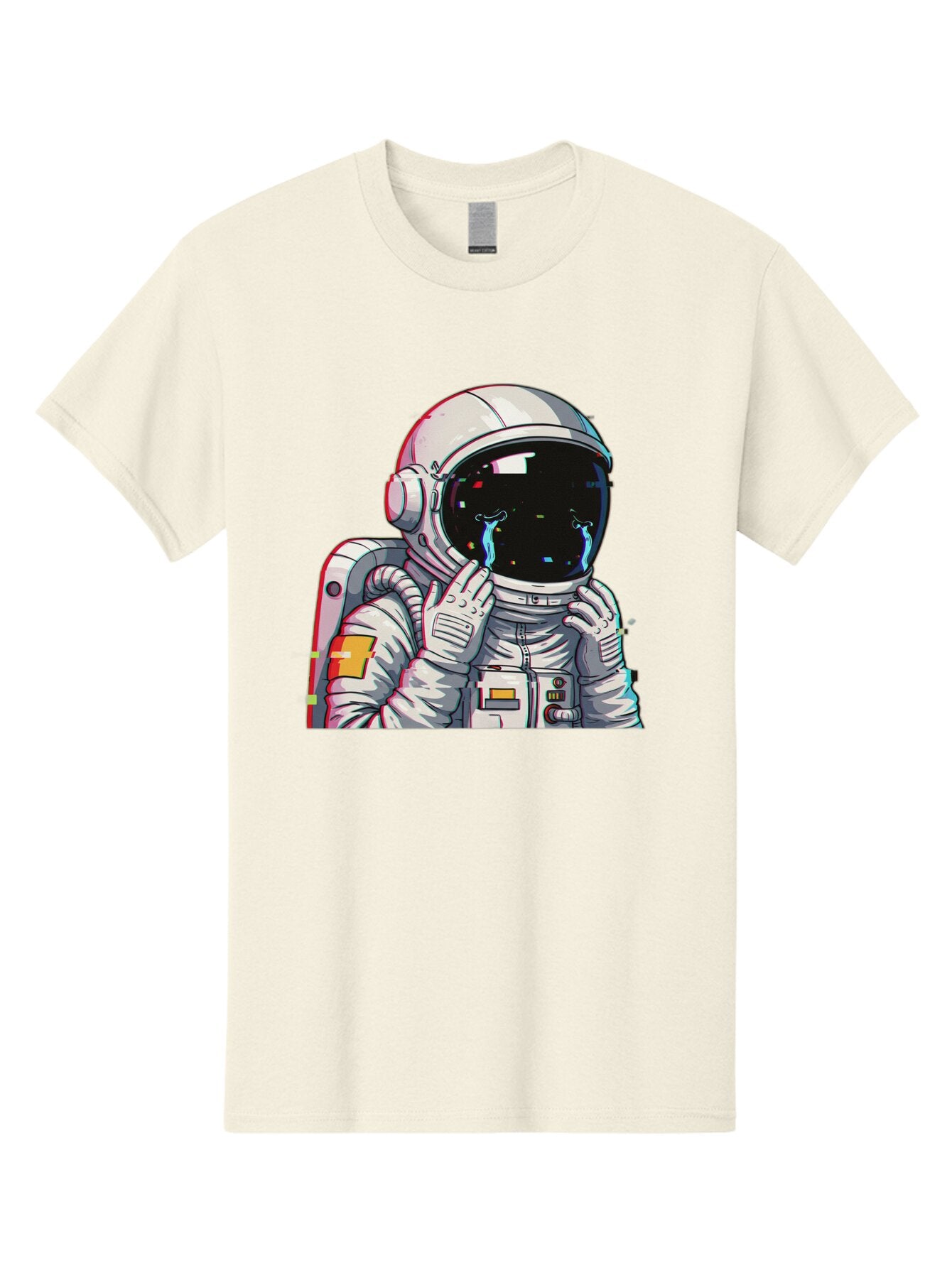 Glitching-Astronaut Men'S Graphic Tee, 100% Cotton, Comfortable Casual Summer Wear, Machine Washable, Vintage Camera, Old Camera, Antique Camera, Black Camera, Classic Photography, Photography Equipment, Nostalgic Device, Film Camera, Baq906 13