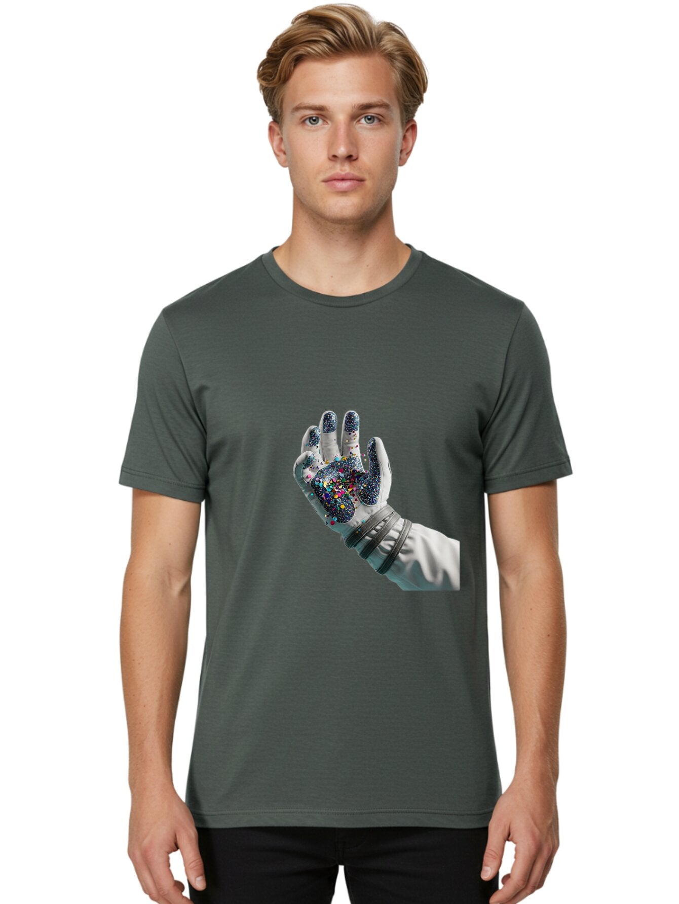 Glittery-Hand Men'S Graphic Tee, 100% Cotton, Comfortable Casual Summer Wear, Machine Washable, Vintage Camera, Old Camera, Antique Camera, Black Camera, Classic Photography, Photography Equipment, Nostalgic Device, Film Camera, Camera Art Baq907 21