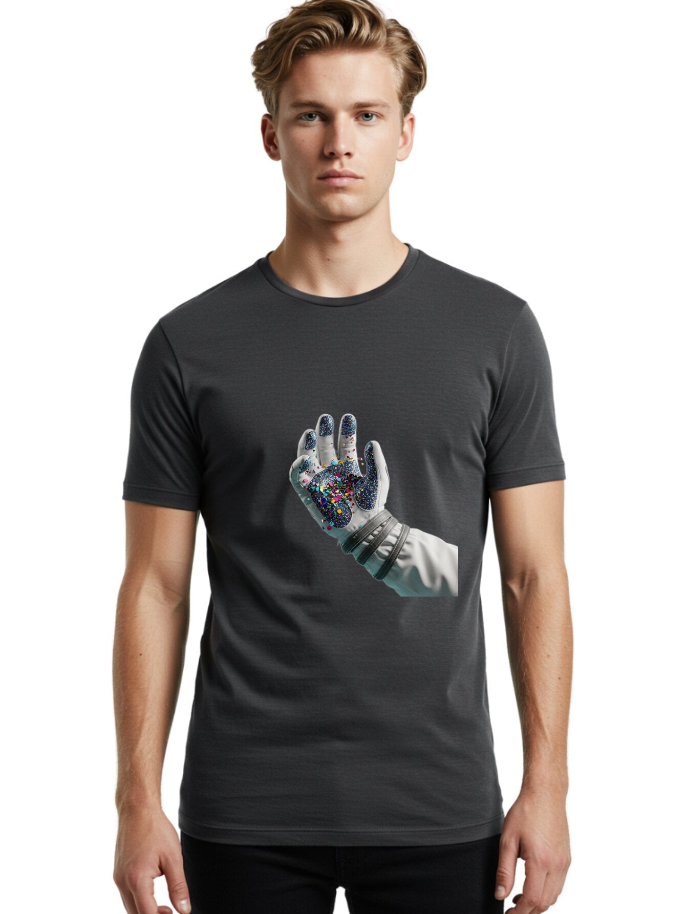 Glittery-Hand Men'S Graphic Tee, 100% Cotton, Comfortable Casual Summer Wear, Machine Washable, Vintage Camera, Old Camera, Antique Camera, Black Camera, Classic Photography, Photography Equipment, Nostalgic Device, Film Camera, Camera Art Baq907 30