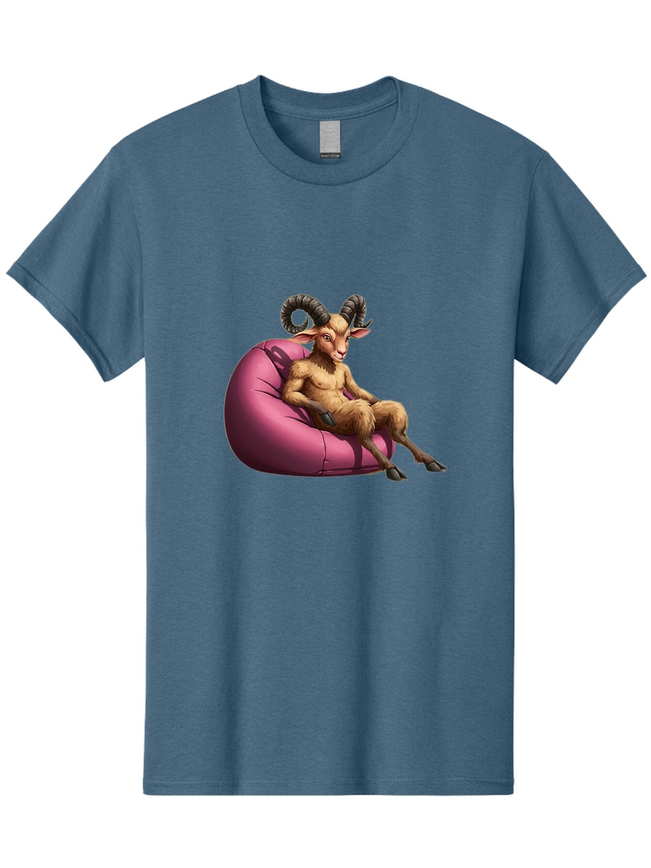 Goat-Person-On-Bean-Bag Men'S Graphic Tee, 100% Cotton, Comfortable Casual Summer Wear, Machine Washable, Vintage Camera, Old Camera, Antique Camera, Black Camera, Classic Photography, Photography Equipment, Nostalgic Device, Film Camera, Baq909 5