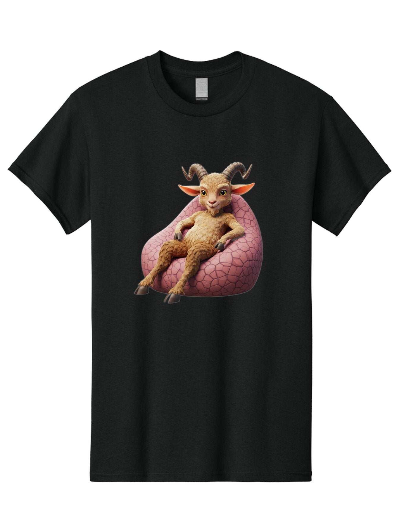 Goat-Relaxing-On-Bean-Bag Men'S Graphic Tee, 100% Cotton, Comfortable Casual Summer Wear, Machine Washable, Vintage Camera, Old Camera, Antique Camera, Black Camera, Classic Photography, Photography Equipment, Nostalgic Device, Film Camera, Baq910 9