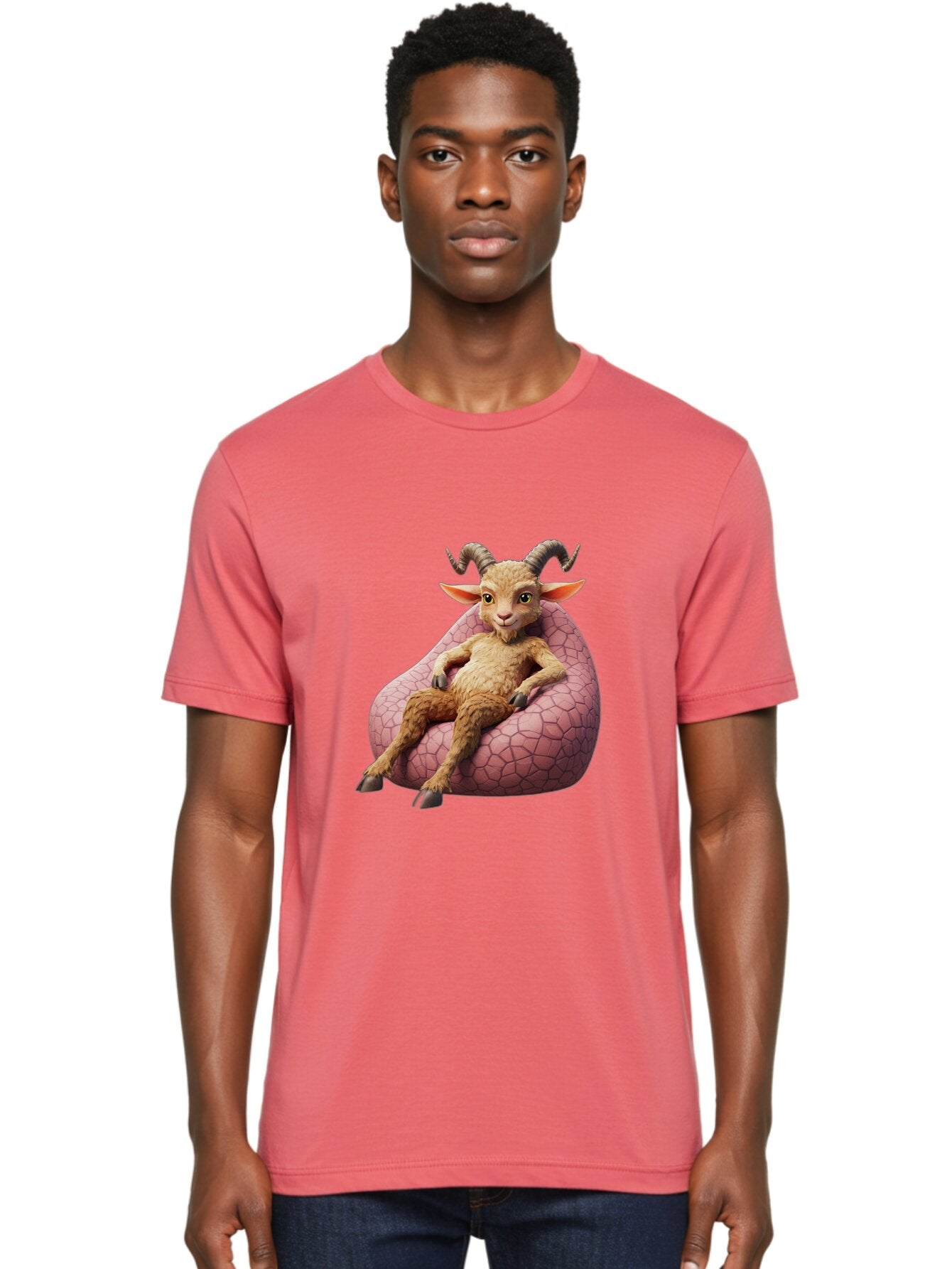 Goat-Relaxing-On-Bean-Bag Men'S Graphic Tee, 100% Cotton, Comfortable Casual Summer Wear, Machine Washable, Vintage Camera, Old Camera, Antique Camera, Black Camera, Classic Photography, Photography Equipment, Nostalgic Device, Film Camera, Baq910 22