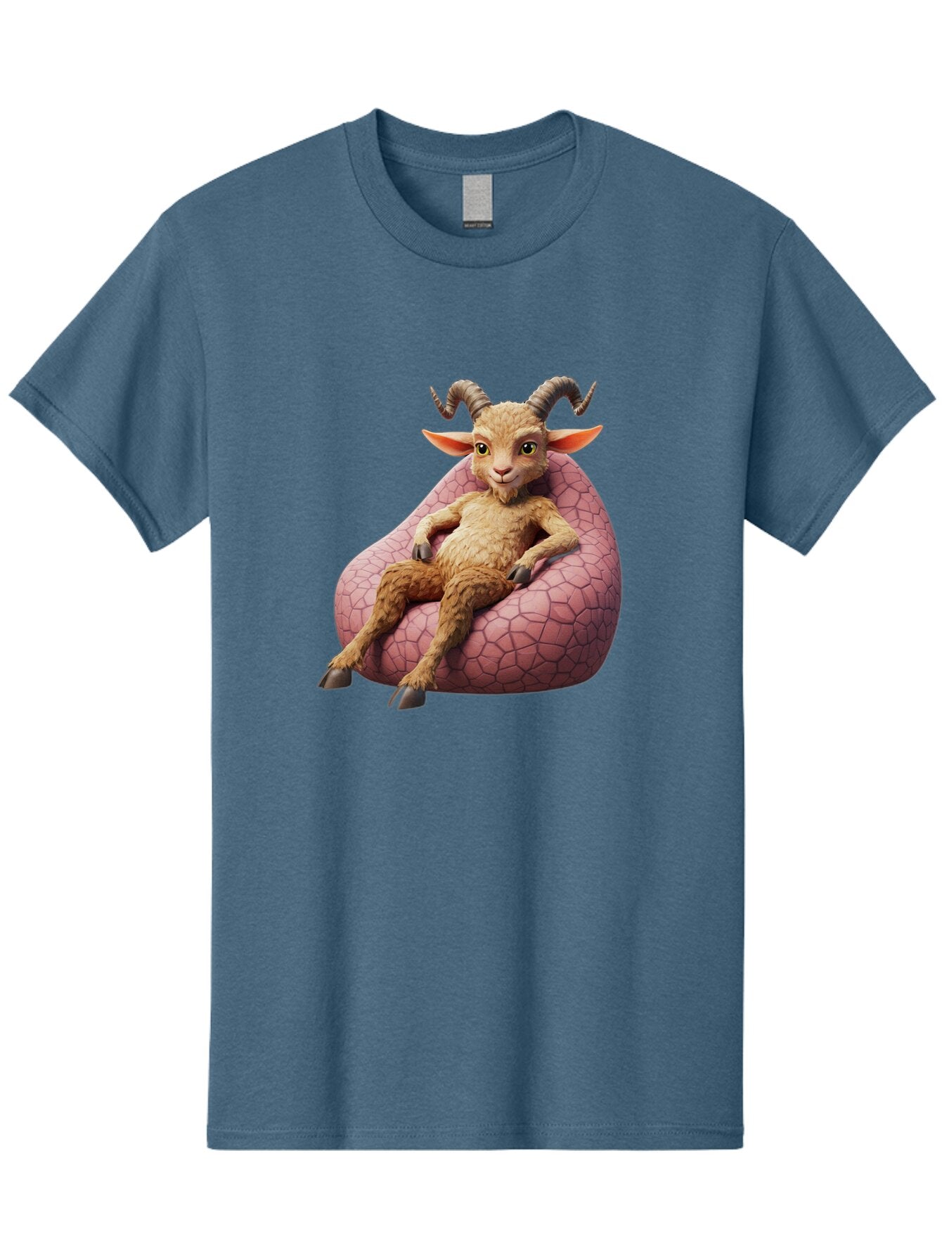 Goat-Relaxing-On-Bean-Bag Men'S Graphic Tee, 100% Cotton, Comfortable Casual Summer Wear, Machine Washable, Vintage Camera, Old Camera, Antique Camera, Black Camera, Classic Photography, Photography Equipment, Nostalgic Device, Film Camera, Baq910 1