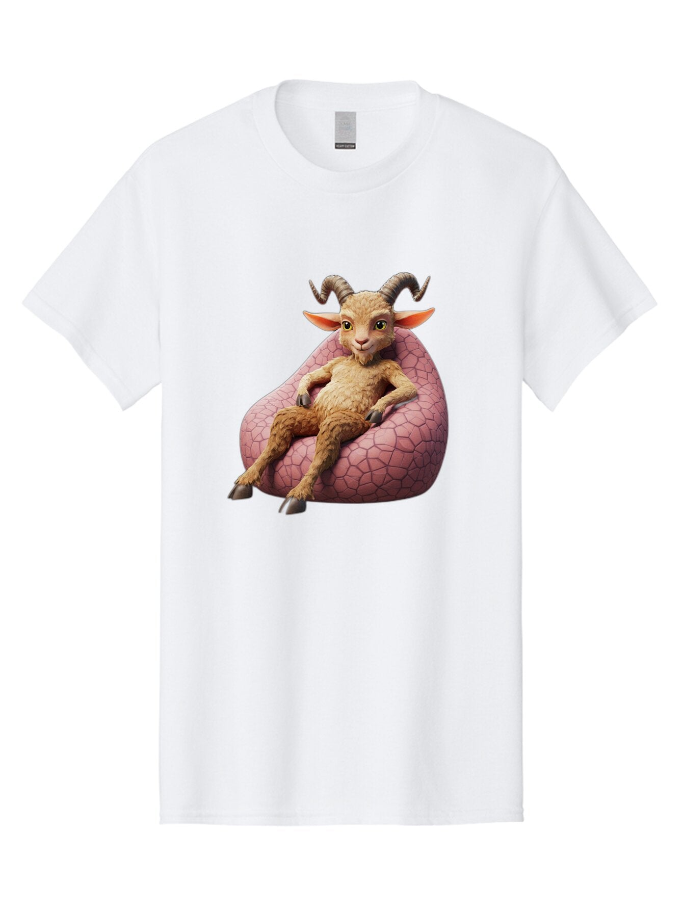 Goat-Relaxing-On-Bean-Bag Men'S Graphic Tee, 100% Cotton, Comfortable Casual Summer Wear, Machine Washable, Vintage Camera, Old Camera, Antique Camera, Black Camera, Classic Photography, Photography Equipment, Nostalgic Device, Film Camera, Baq910 10