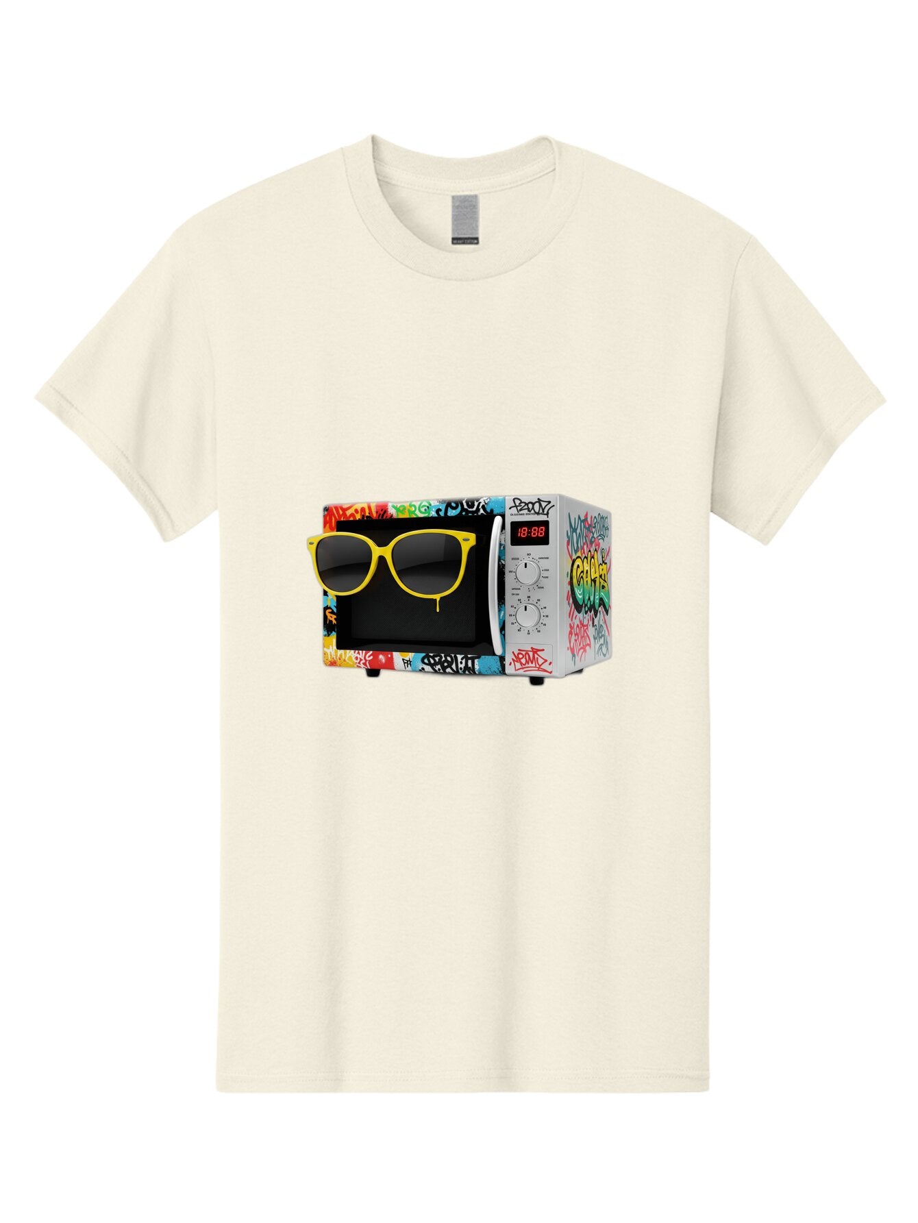 Graffiti-Microwave Men'S Graphic Tee, 100% Cotton, Comfortable Casual Summer Wear, Machine Washable, Vintage Camera, Old Camera, Antique Camera, Black Camera, Classic Photography, Photography Equipment, Nostalgic Device, Film Camera, Baq914 11
